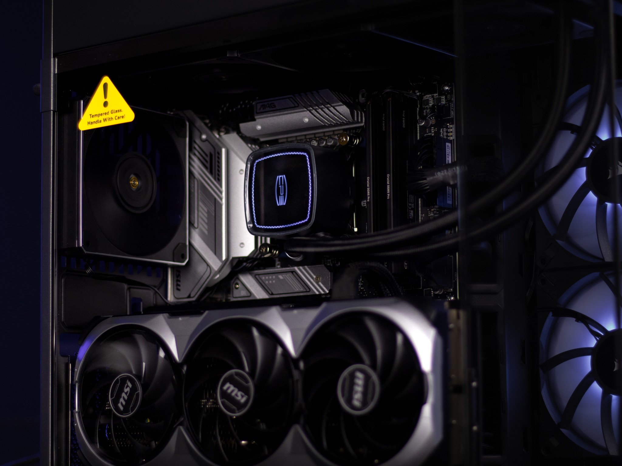 “CorpoSteel” RTX 4080 Super I9 14900K 64GB Windows 11 2TB Workstation Gaming PC