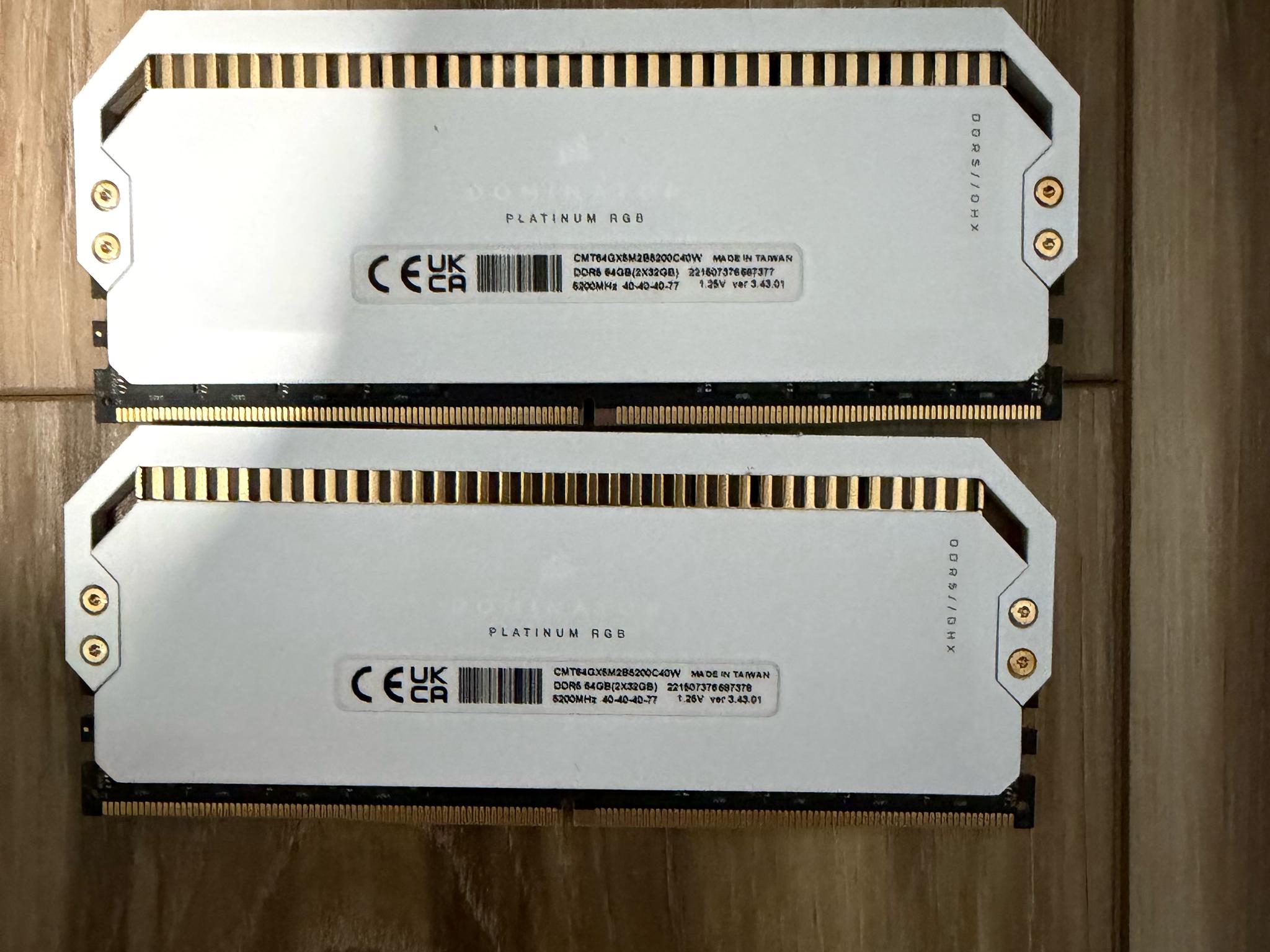 FREE SHIPPING Corsair Platinum Dominator 64gb DDR5(2x32)