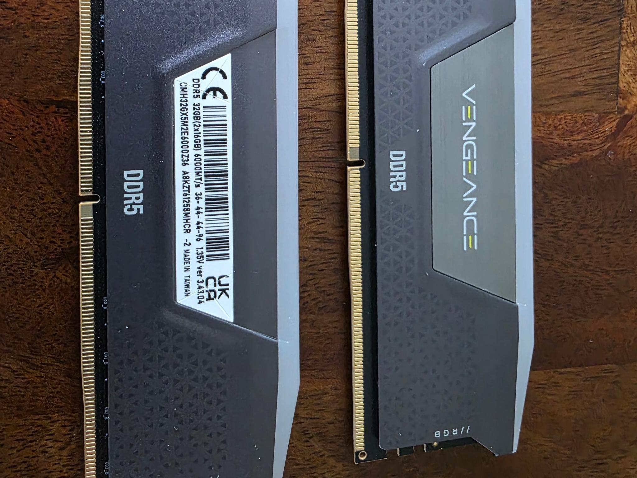 Corsair Vengeance 32GB (2×16GB) 6000MT/s