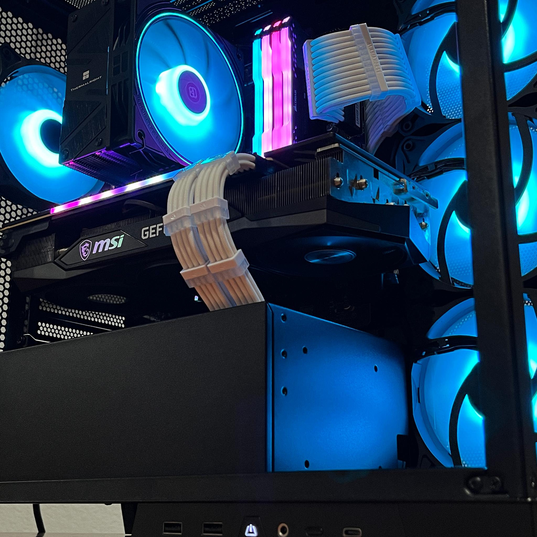 RTX 3070 TRIO 8GB, Ryzen 7 5700G, 32GB 3600MHz | Black RGB Gaming Computer/PC