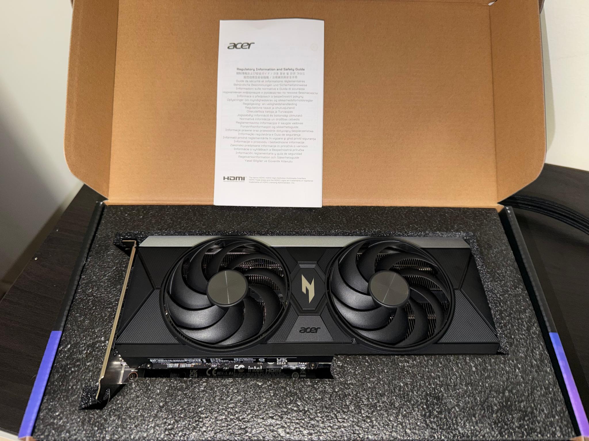 Acer Nitro Intel Arc B580 GPU 12GB GDDR6