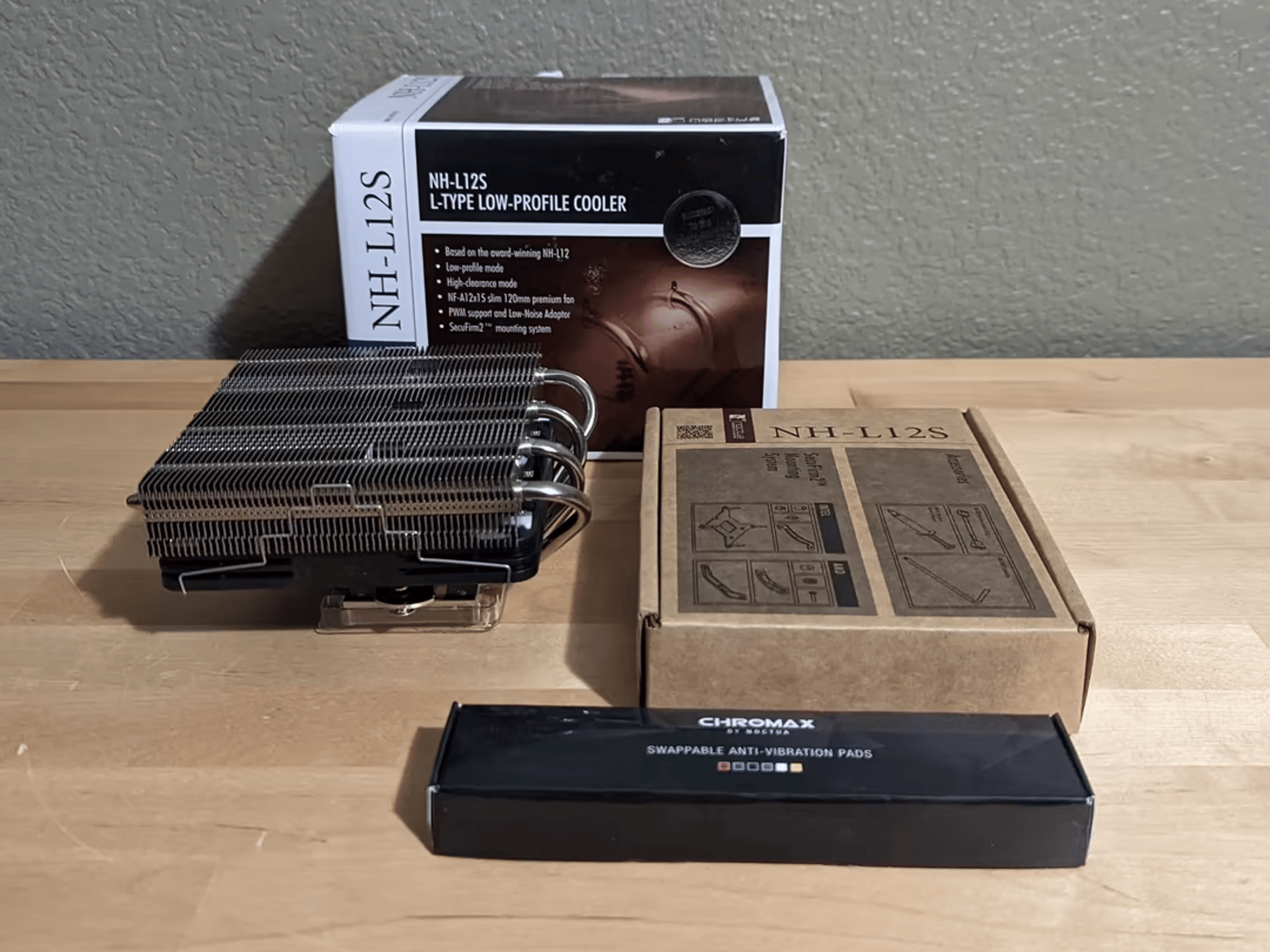 Noctua NH-L12S 70mm Low-Profile CPU Cooler with Chromax 120mm PWM Fan