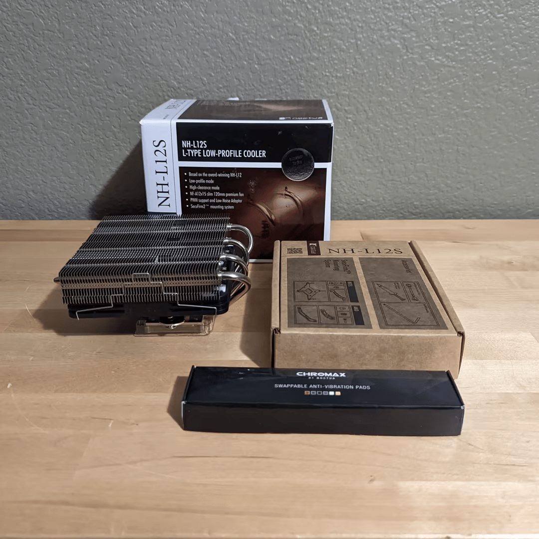 Noctua NH-L12S 70mm Low-Profile CPU Cooler with Chromax 120mm PWM Fan