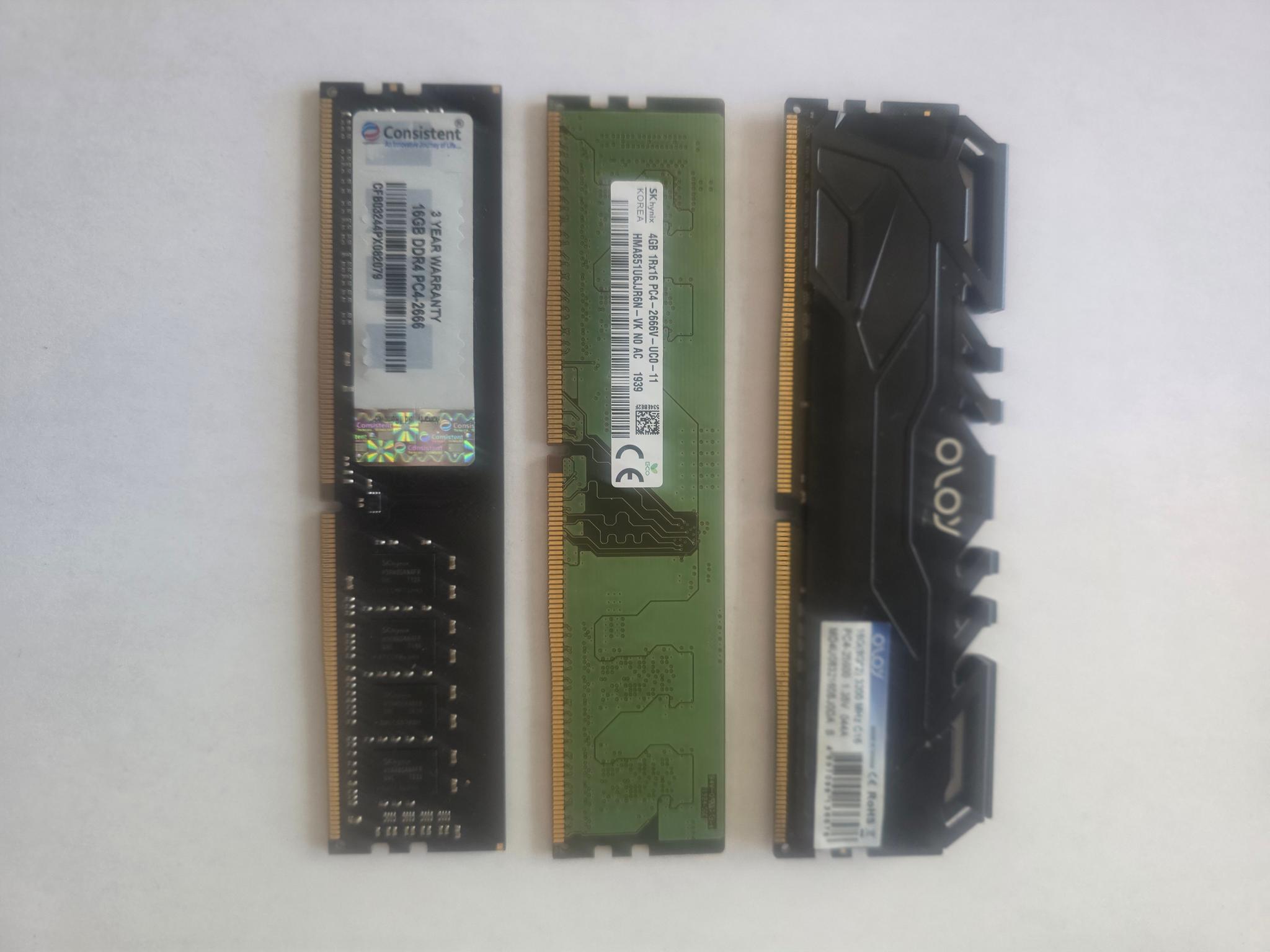DDR4 28gb total 3 stick 4gb,8gb,16gb