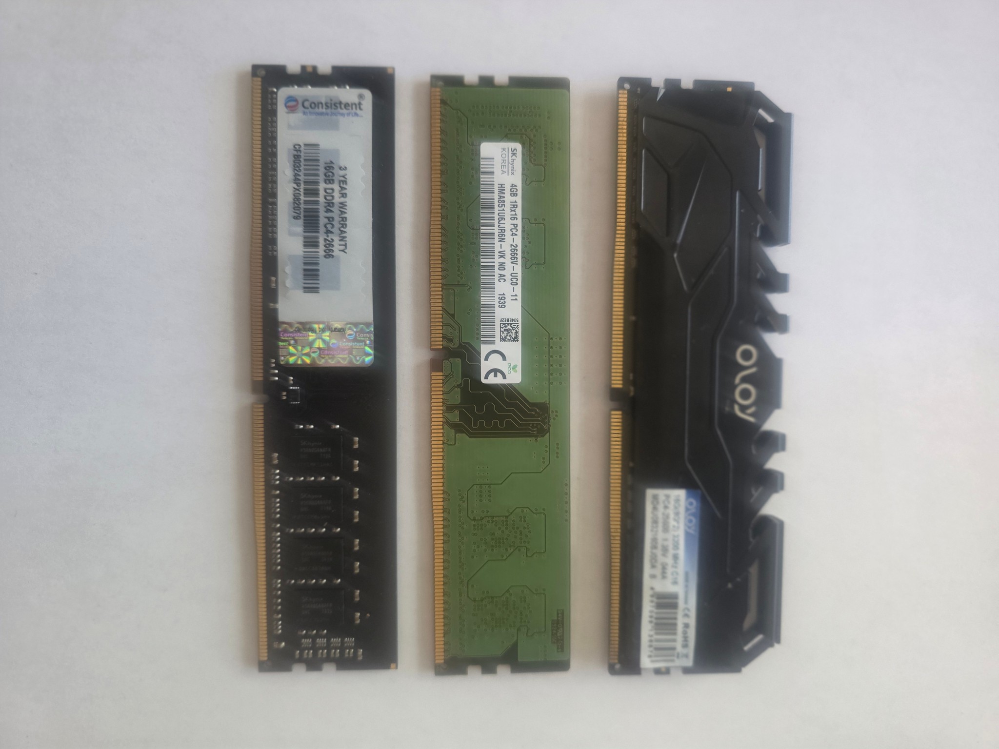 DDR4 28gb total 3 stick 4gb,8gb,16gb