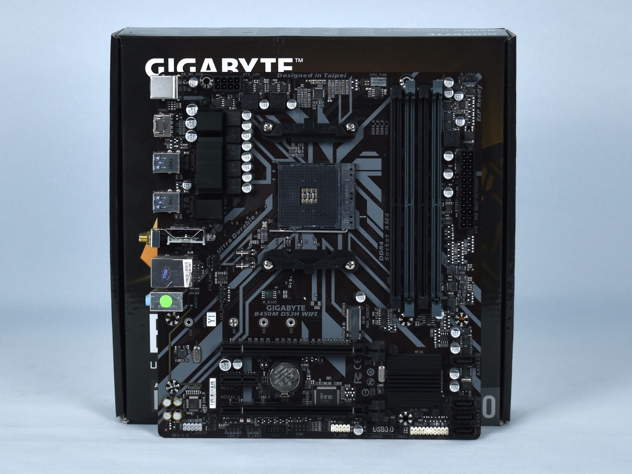 Gigabyte B450M DS3H WiFi mATX motherboard | Inventory Clearance Sale | Y1 variant without I/O