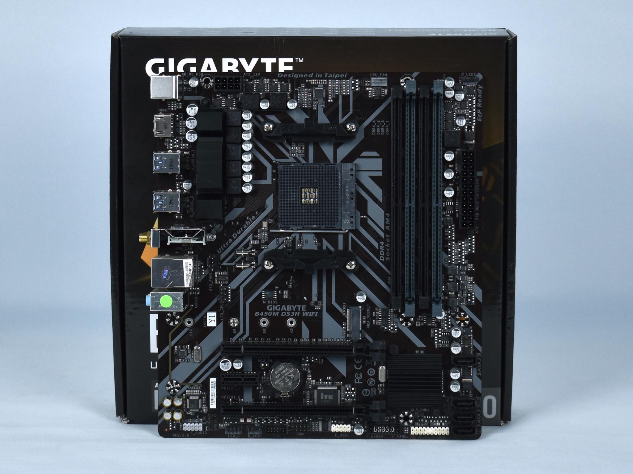 Gigabyte B450M DS3H WiFi mATX motherboard | Inventory Clearance Sale | Y1 variant without I/O