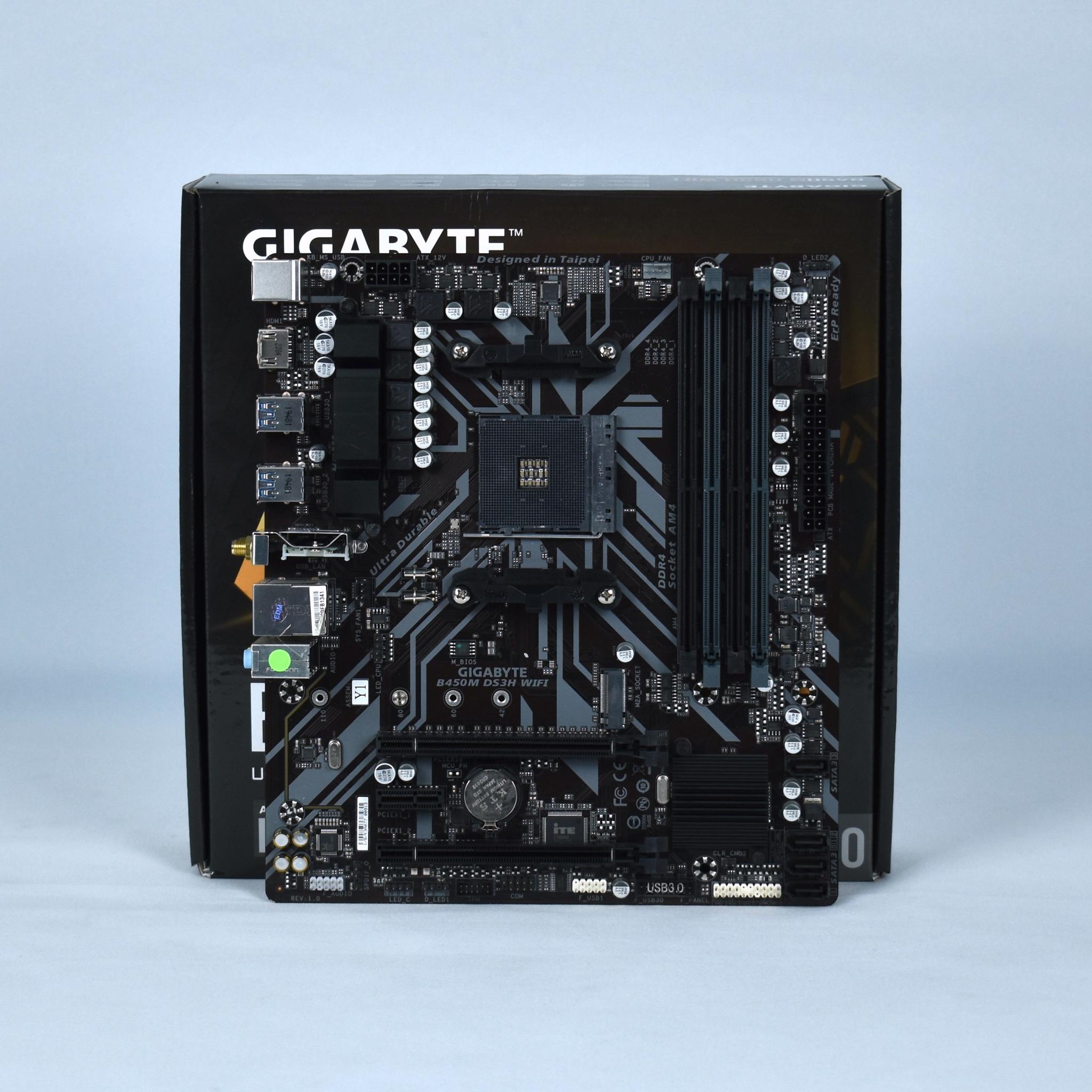 Gigabyte B450M DS3H WiFi mATX motherboard | Inventory Clearance Sale | Y1 variant without I/O