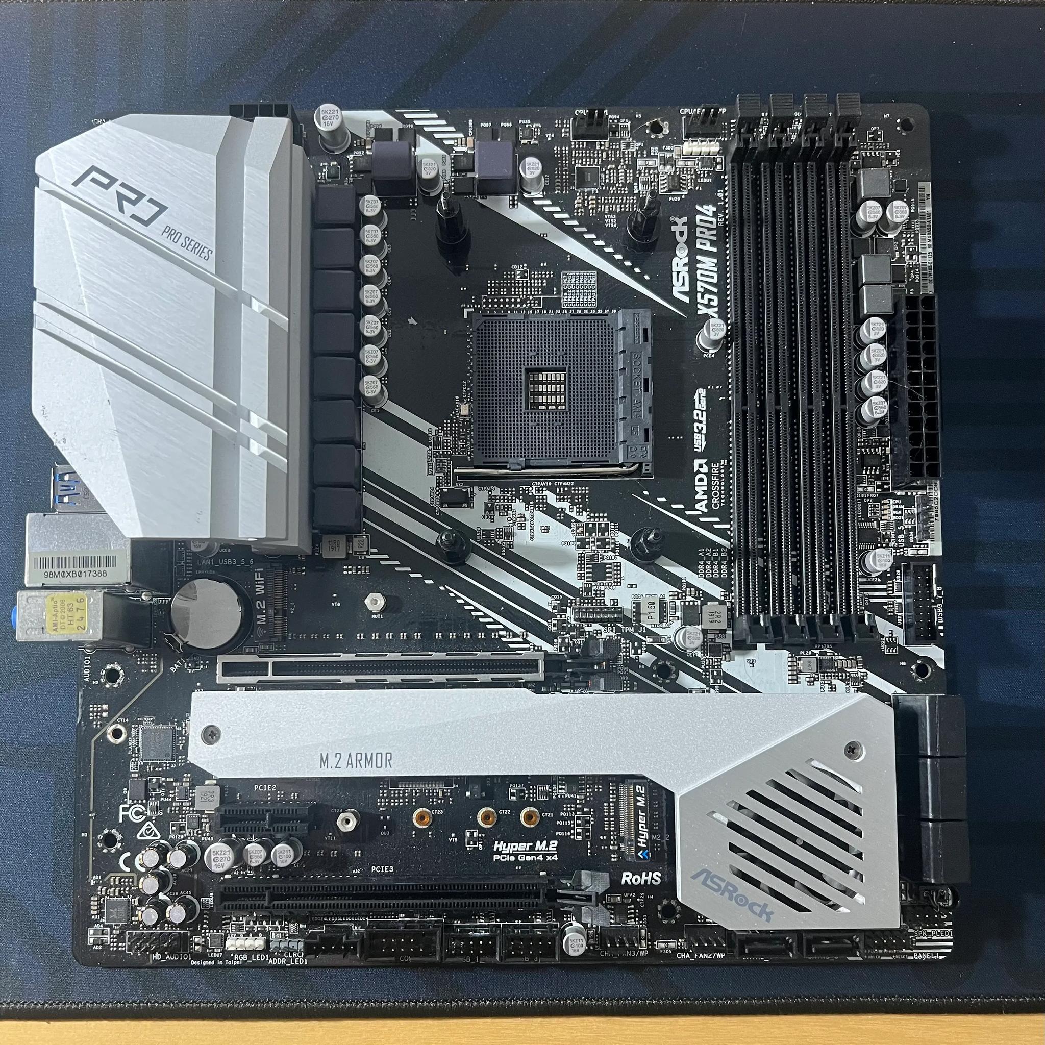 X570M Pro4 Micro-ATX AM4 Motherboard