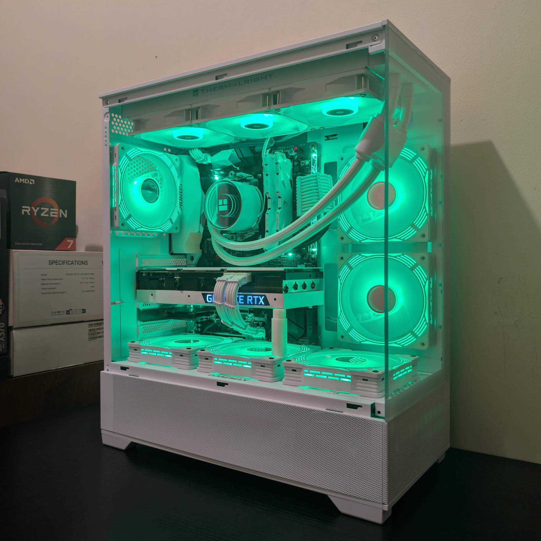 🦢 1440p Gaming Beast | RTX 3080 | Ryzen 7 5800X | 1TB SSD | 32GB RAM | WiFi 6 & Bluetooth 🦢