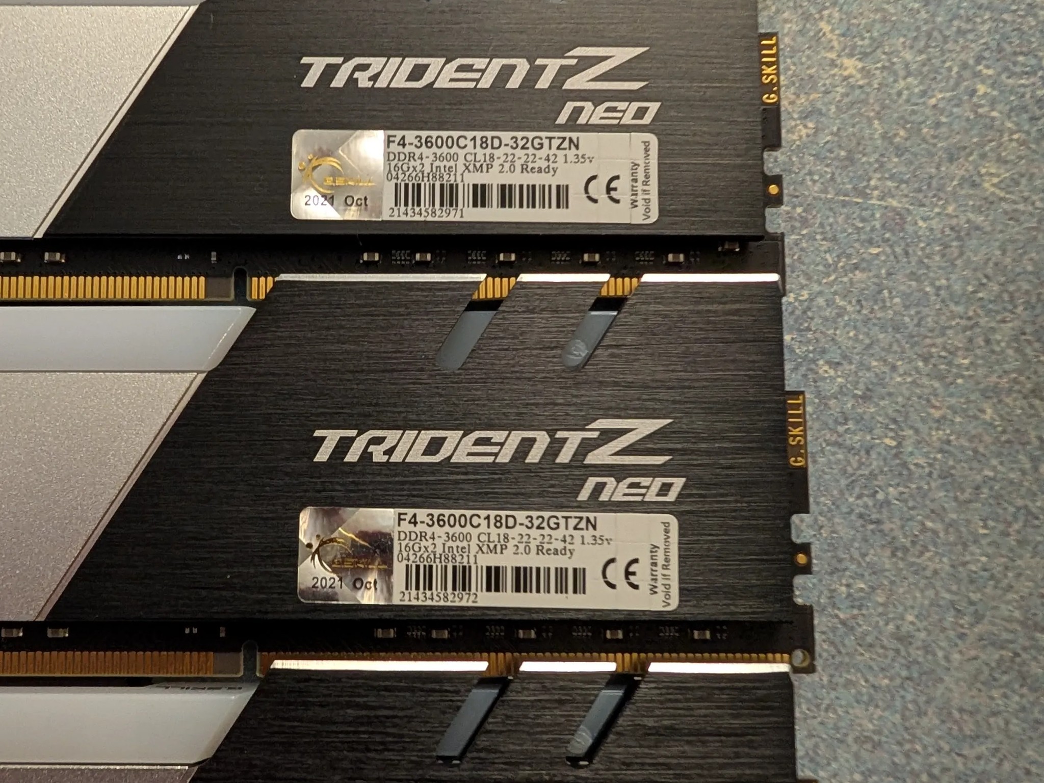 G-Skill NEO DDR4 64GB  KIT 4x16 cl-18-22-22-42  3600mhz