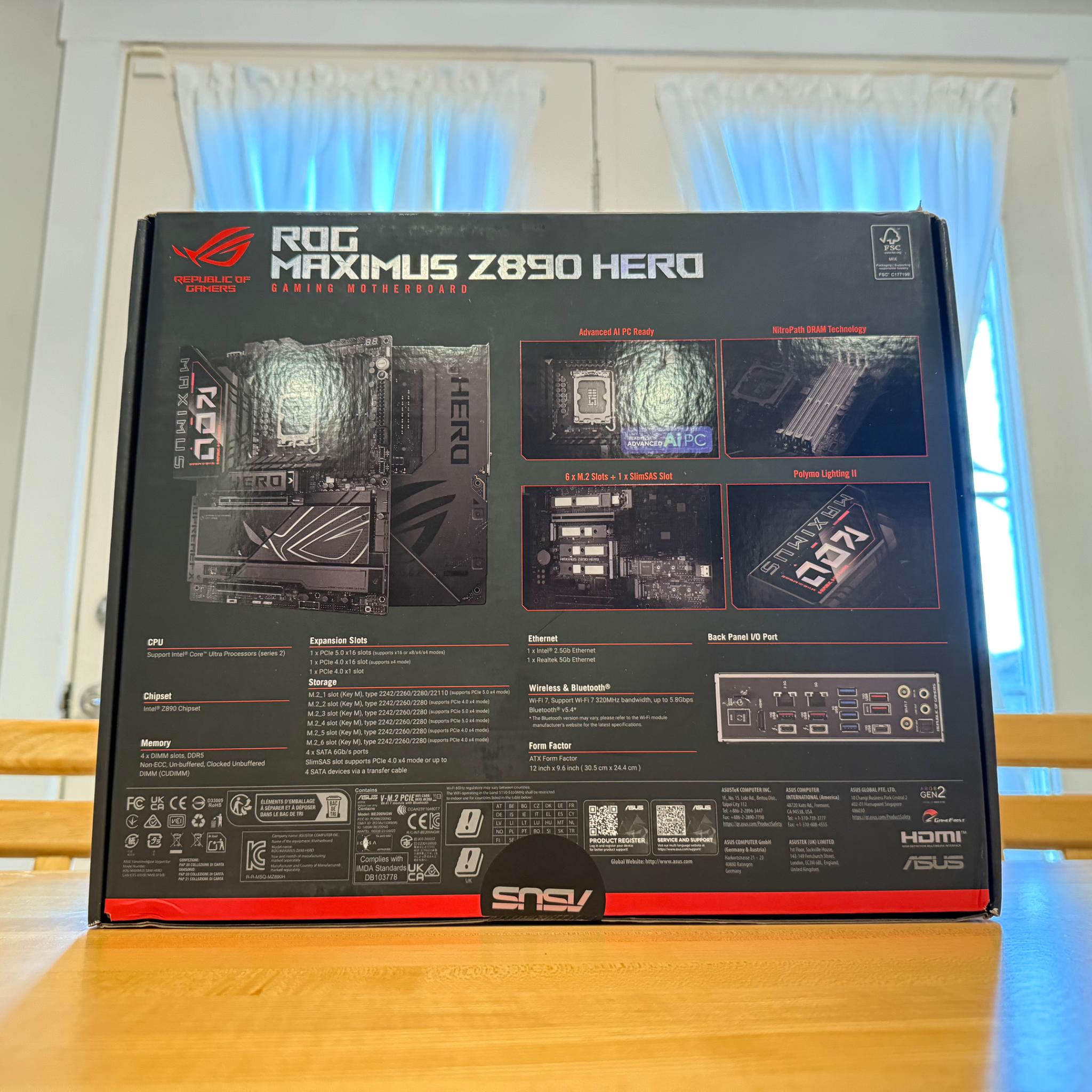 BNIB: Asus ROG Maximus Z890 Hero