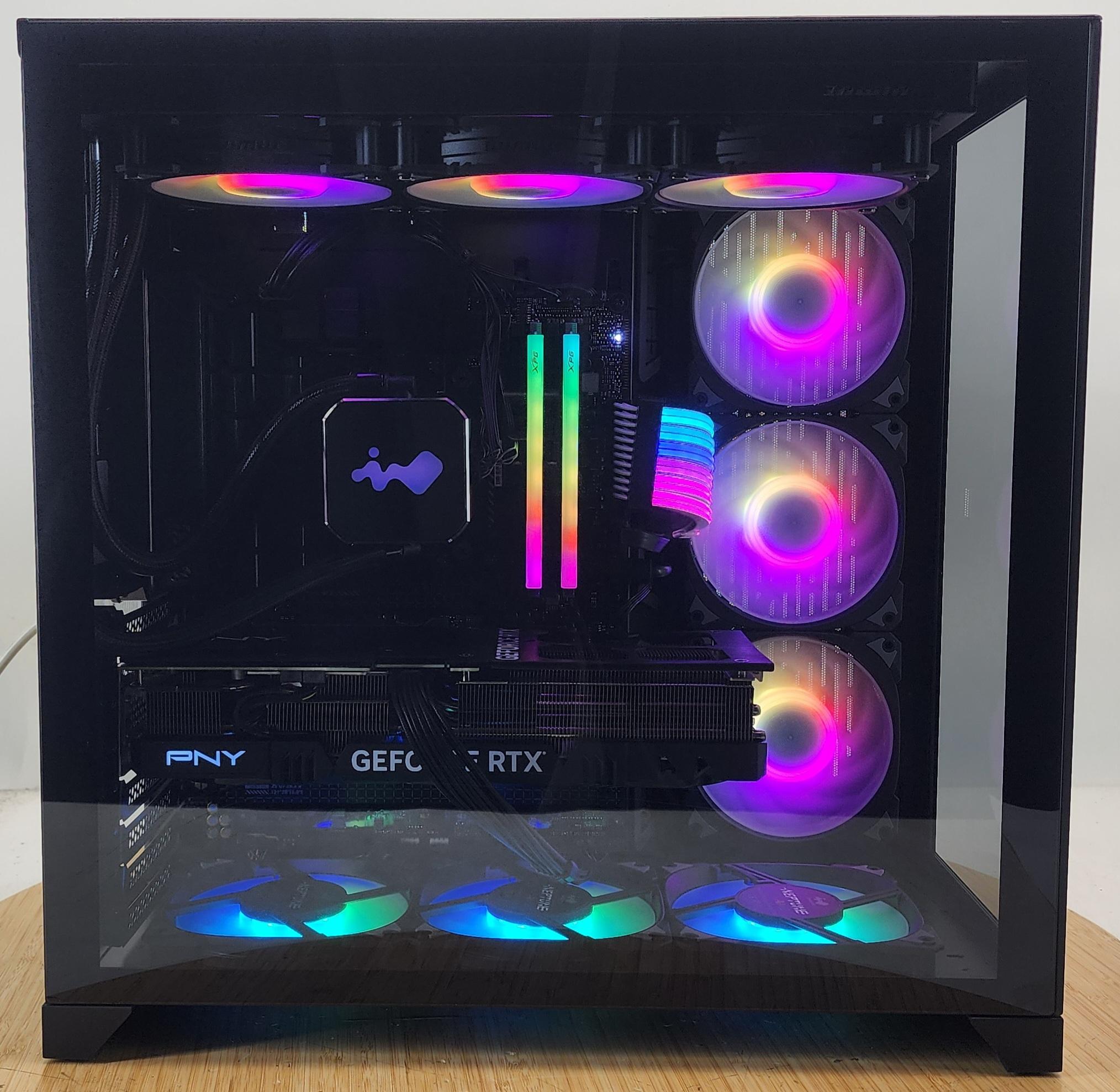 Gaming PC Ryzen 7 9850X3D 32GB RAM 2TB SSD RTX 4070 Ti SUPER 16GB Win11 Computer