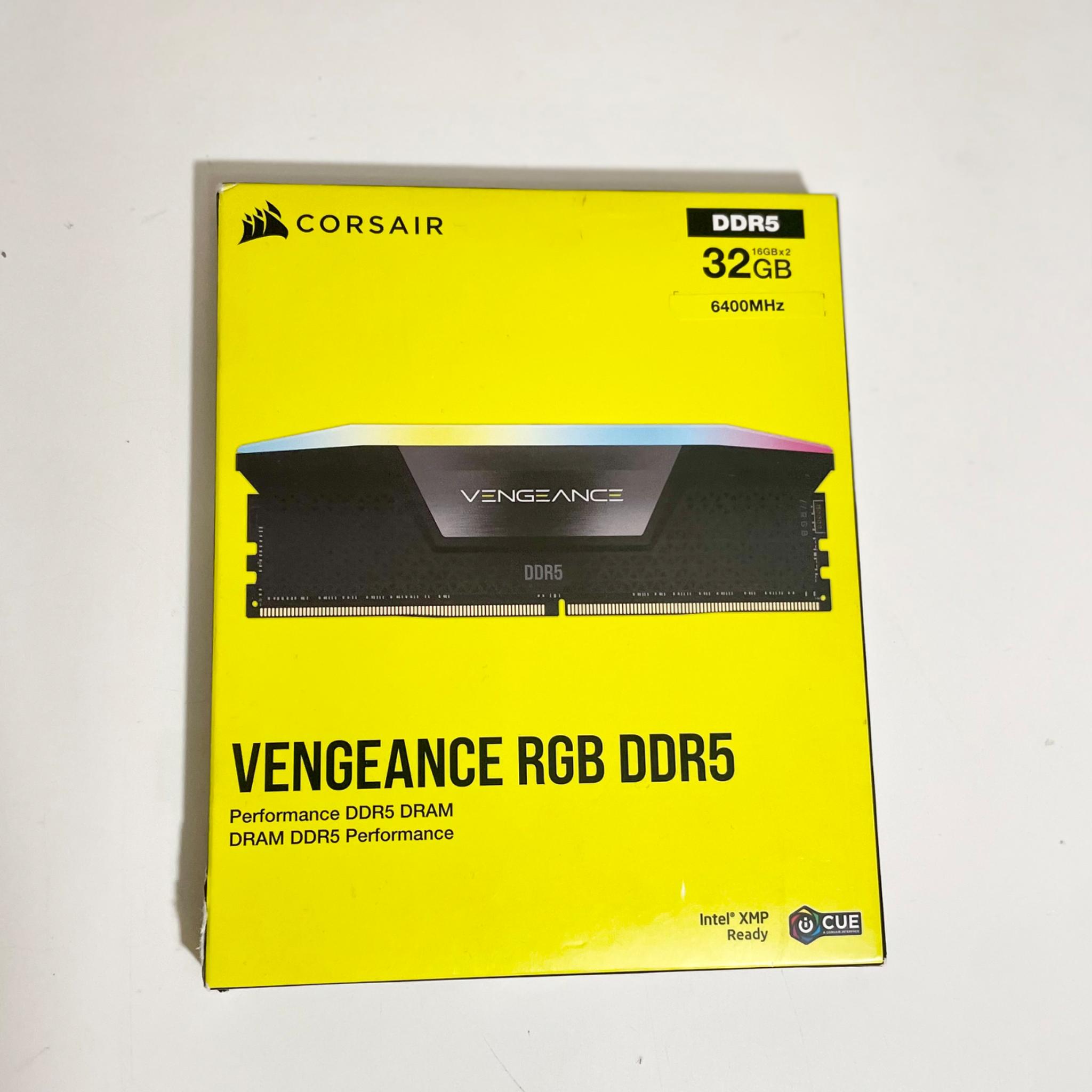 BRAND NEW SEALED IN BOX Corsair Vengeance RGB DDR5 32GB (2x16GB) 6400Mhz CL36