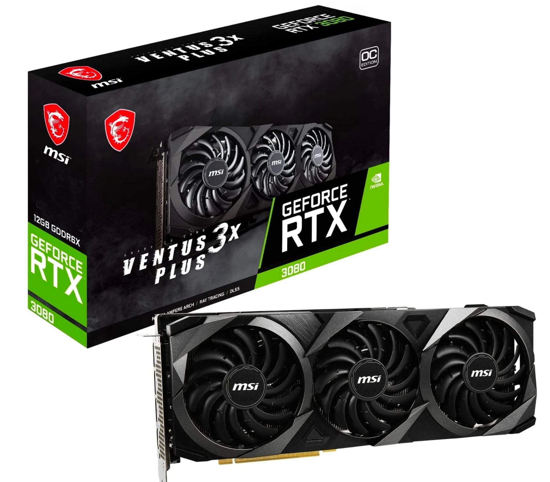 MSI GeForce RTX 3080 VENTUS 3X PLUS 12G OC LHR