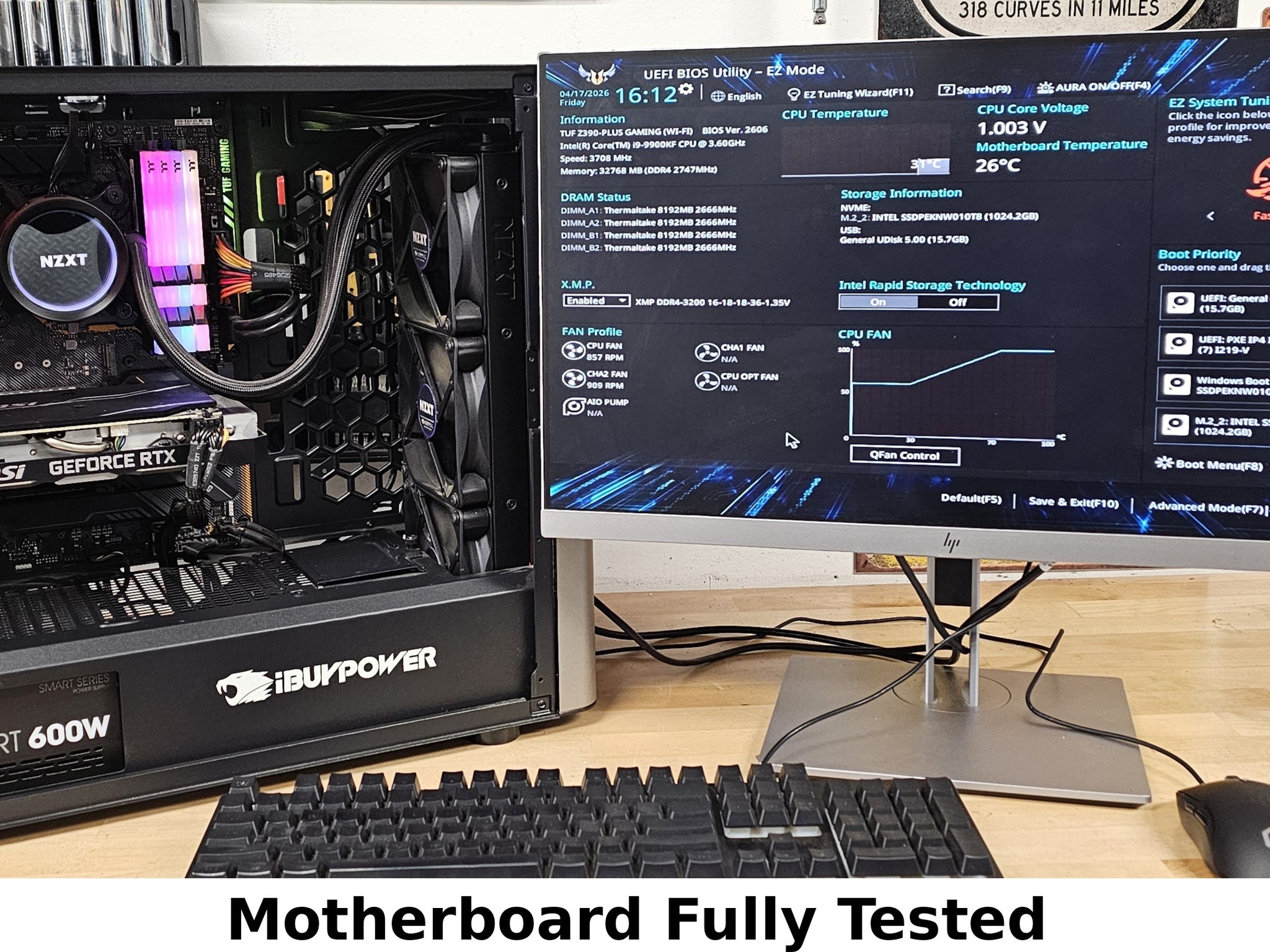 ASUS Z390-PLUS TUF GAMING WIFI Intel LGA1151 ATX Motherboard