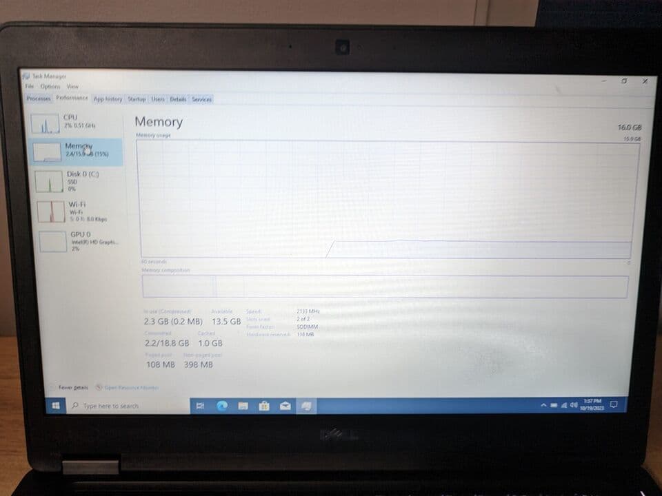Dell Latitude 5480 14'' (240GB SSD, Intel Core i5-7300U, 2.6GHz, 16GB RAM) Laptop. Free Shipping