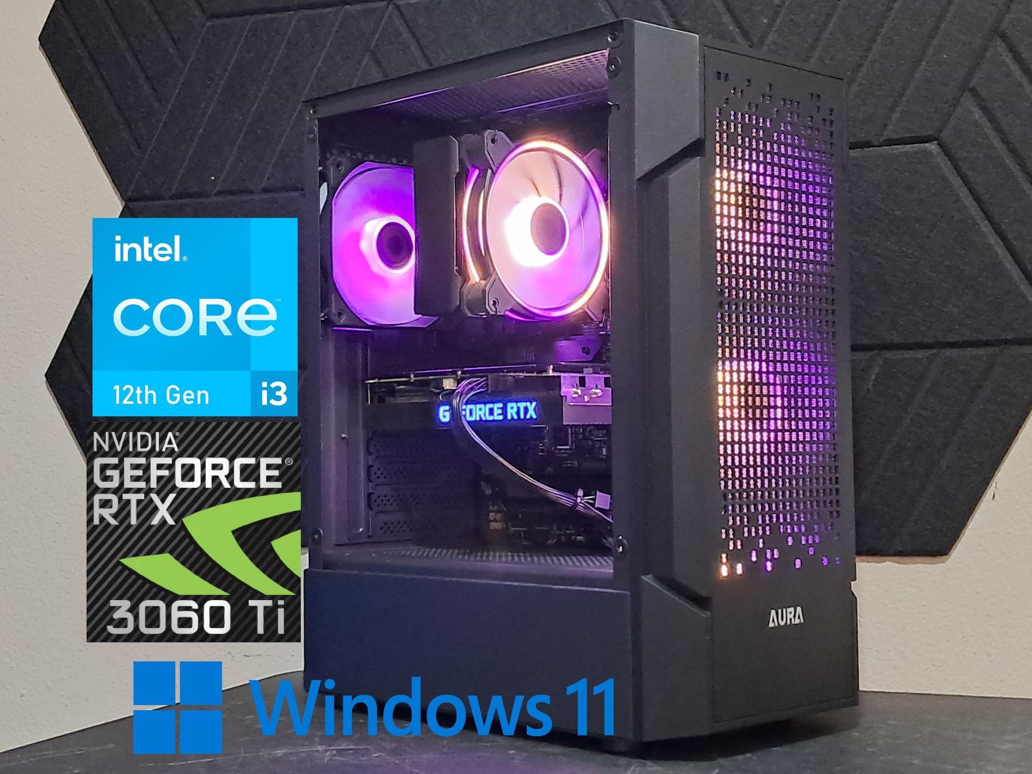 RTX Gaming PC | 3060 Ti | Core i3-12100F | 16GB DDR5 | 1TB SSD | WiFi!
