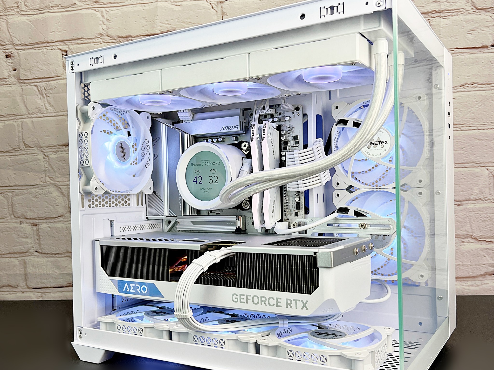Ryzen 7 7800X3D RTX 4080 Super AERO 32GB DDR5 RAM 4TB SSD M.2 WIN 11 PRO Gaming PC 🤯