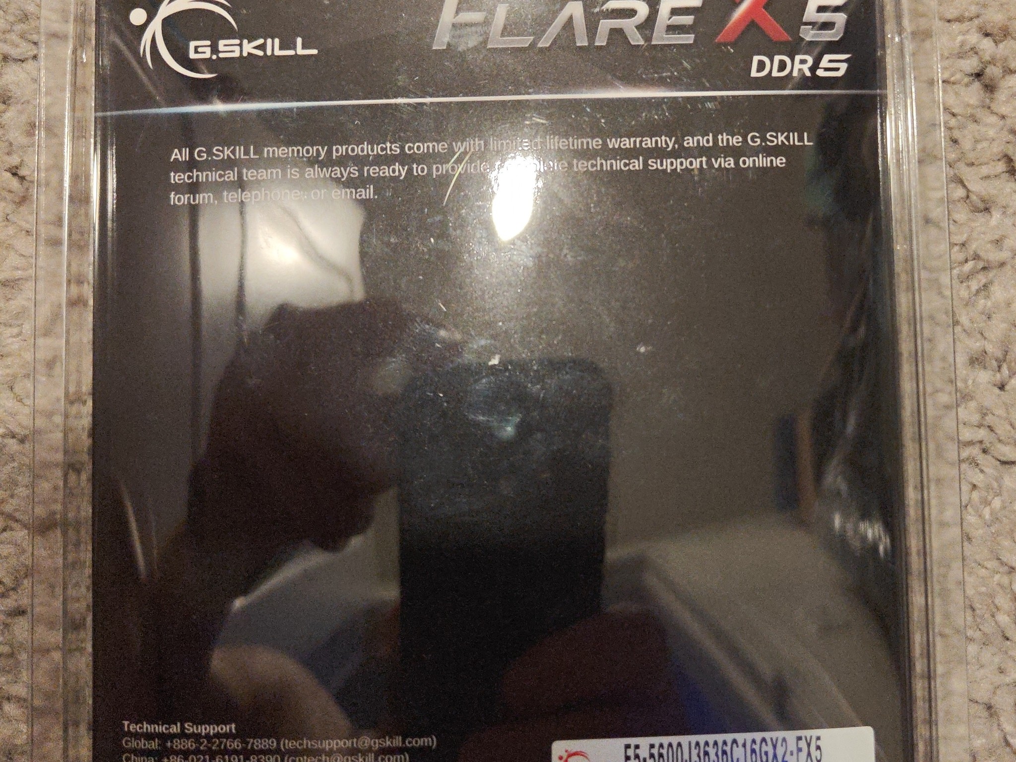 G.Skill DDR5 Xflare 16x2 32GB 5600mhz bundle