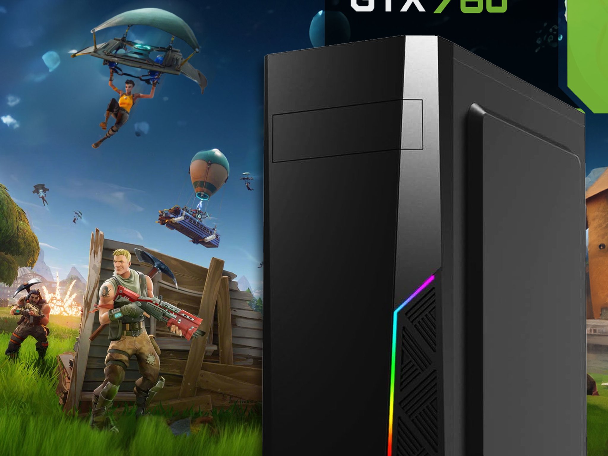 💰 Budget Gaming PC | GEFORCE GTX 760, INTEL 8-CORE CPU, 16GB RAM, 128GB SSD + 320GB HDD, WIFI & BT
