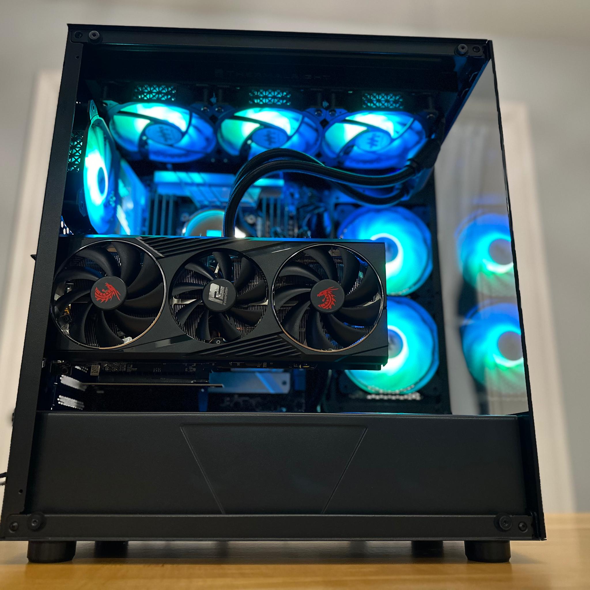 🫨🖤|RX 6800 XT, Core i7 7800x, 64gb DDR4, 1tb SSD, WiFi Equipped AIO Cooled Gaming PC!