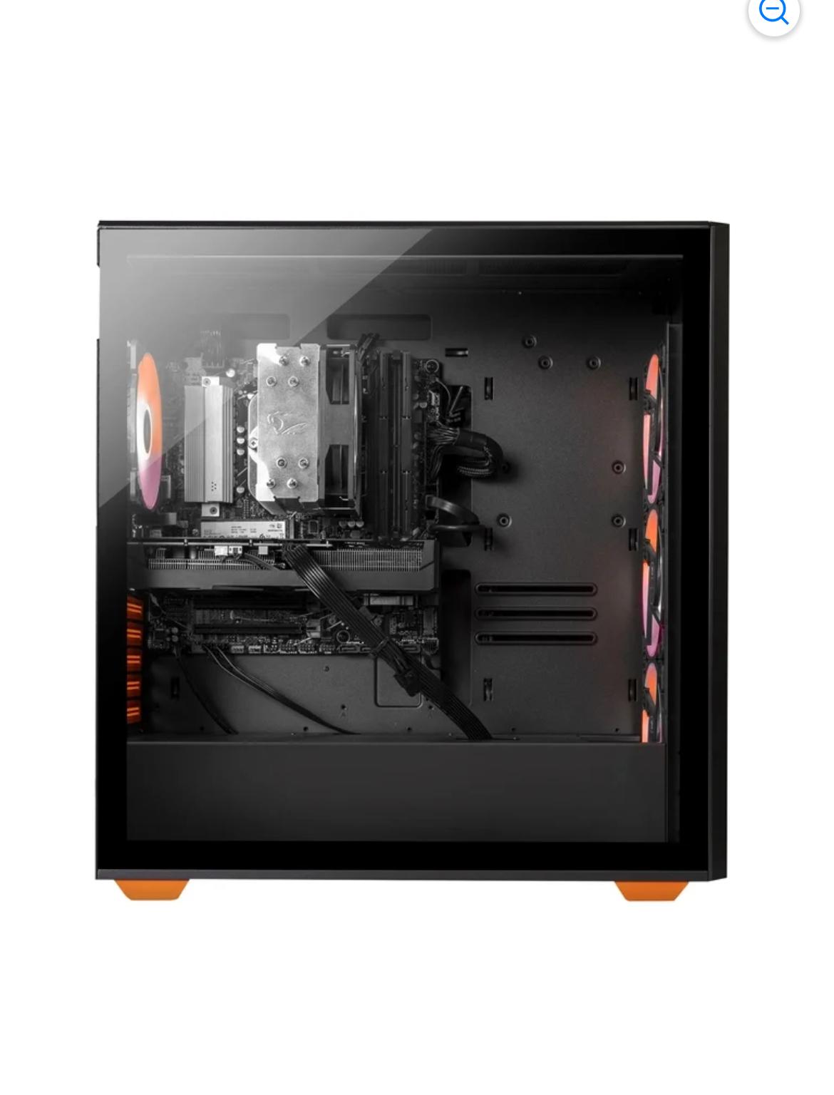 Gaming PC AMD Ryzen 7 5700 3.7 GHz processor with Max Turbo Frequency up to 4.6 GHz; 8 cores and 16
