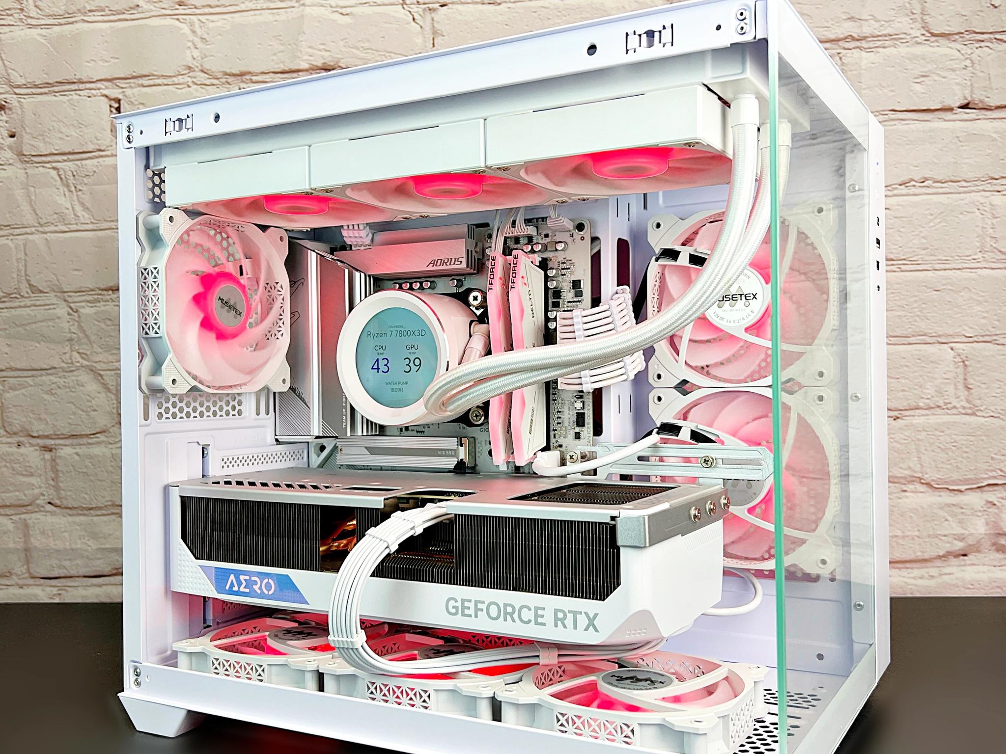 Ryzen 7 7800X3D RTX 4080 Super AERO 32GB DDR5 RAM 4TB SSD M.2 WIN 11 PRO Gaming PC 🤯