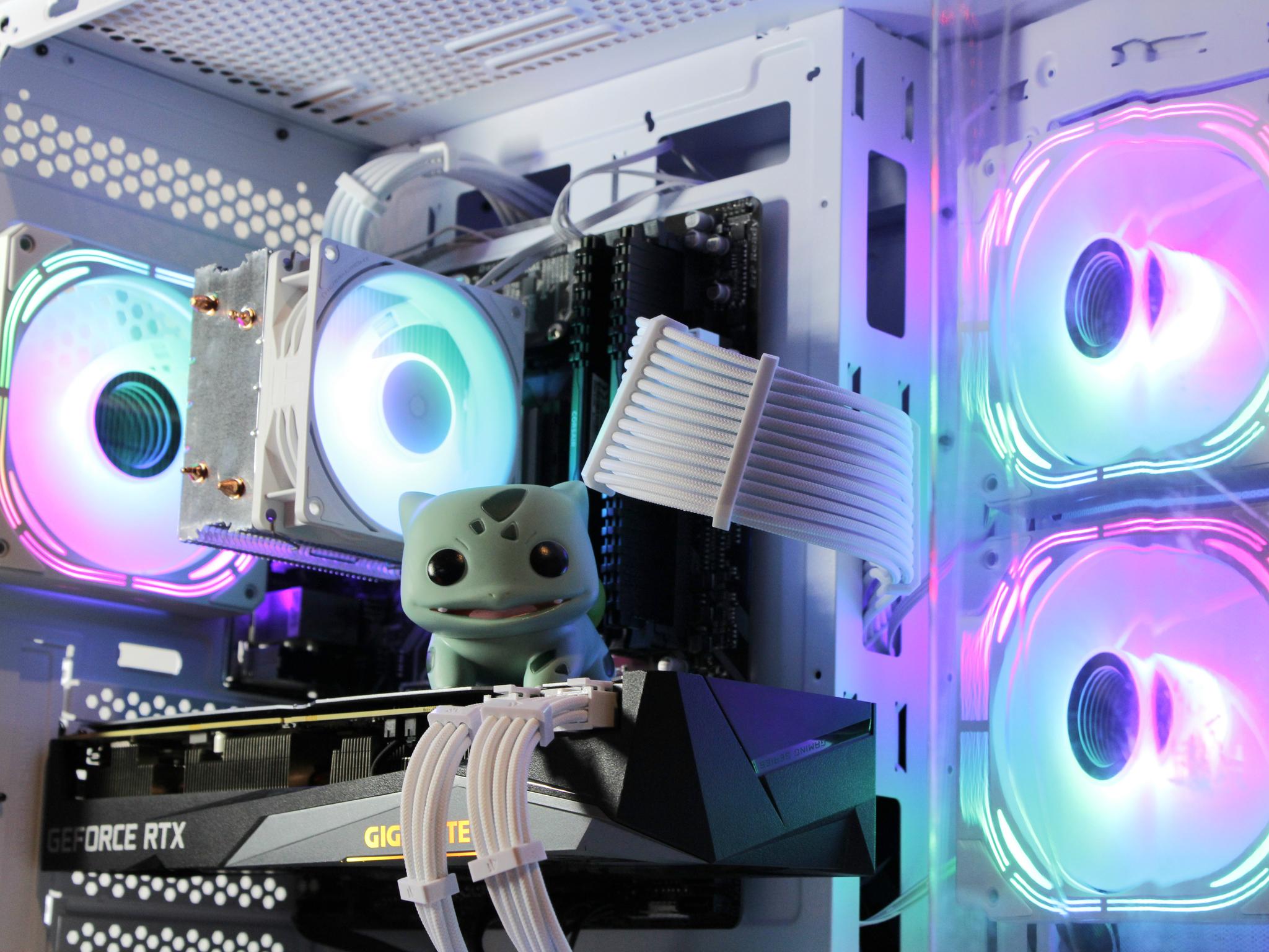 🐢🦖🌿Bulbasaur🌿🐢🦖 White Gaming PC [RTX 3060ti][32GB RAM]