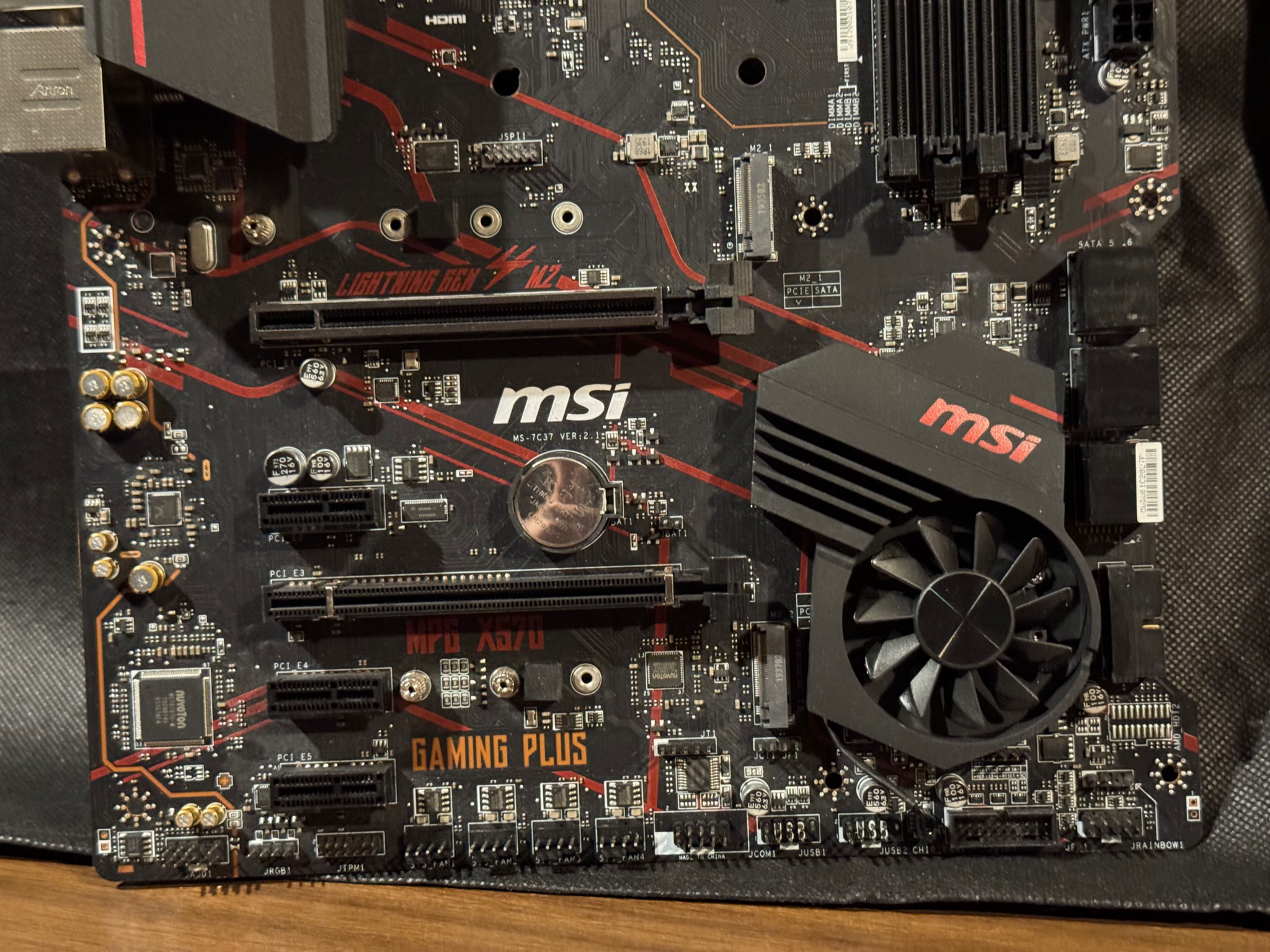 MSI MPG X570 GAMING PLUS Motherboard + AM4 Backplate || No IO Shield