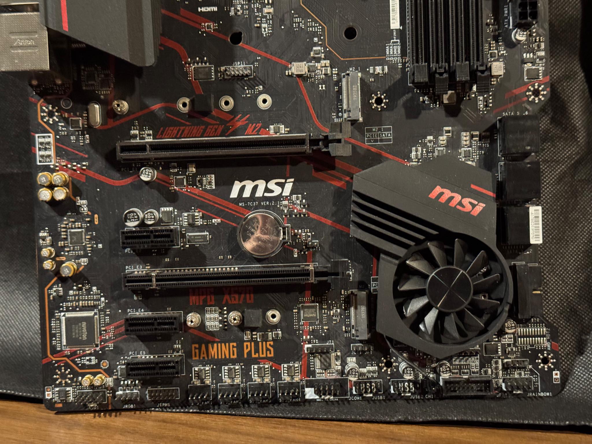 MSI MPG X570 GAMING PLUS Motherboard + AM4 Backplate || No IO Shield