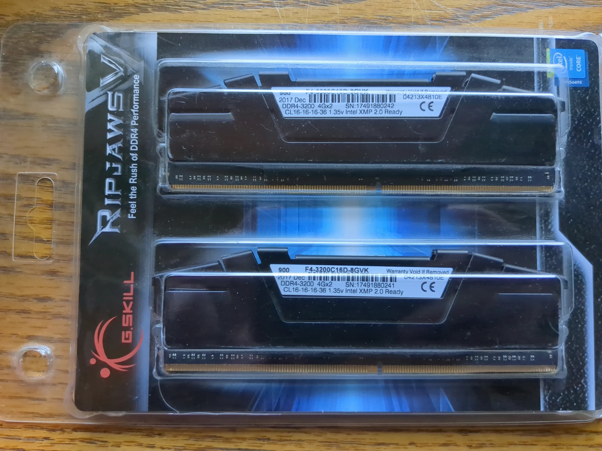 DDR4 8GB (2x4GB) 3200MHZ Desktop Memory