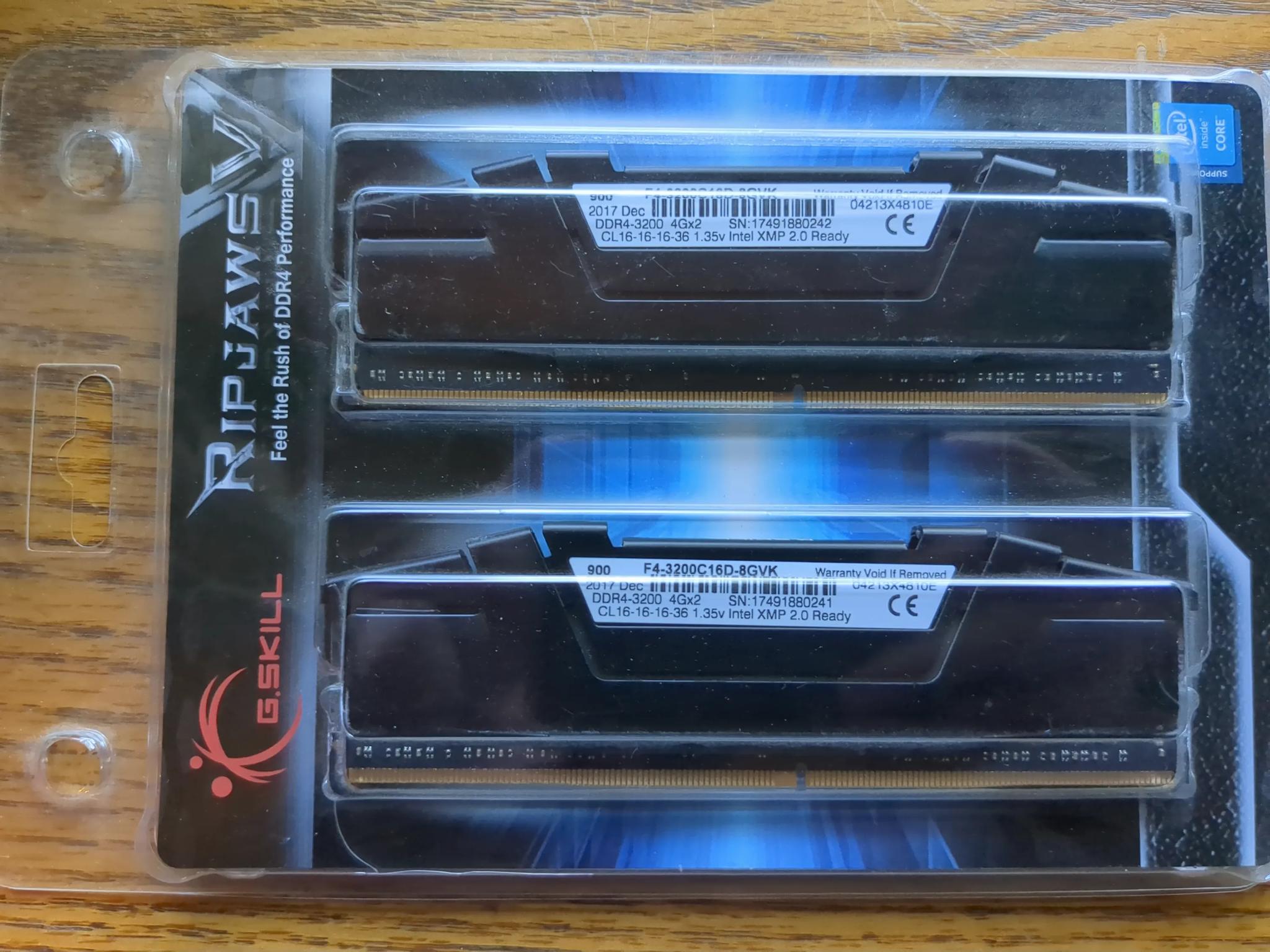 DDR4 8GB (2x4GB) 3200MHZ Desktop Memory