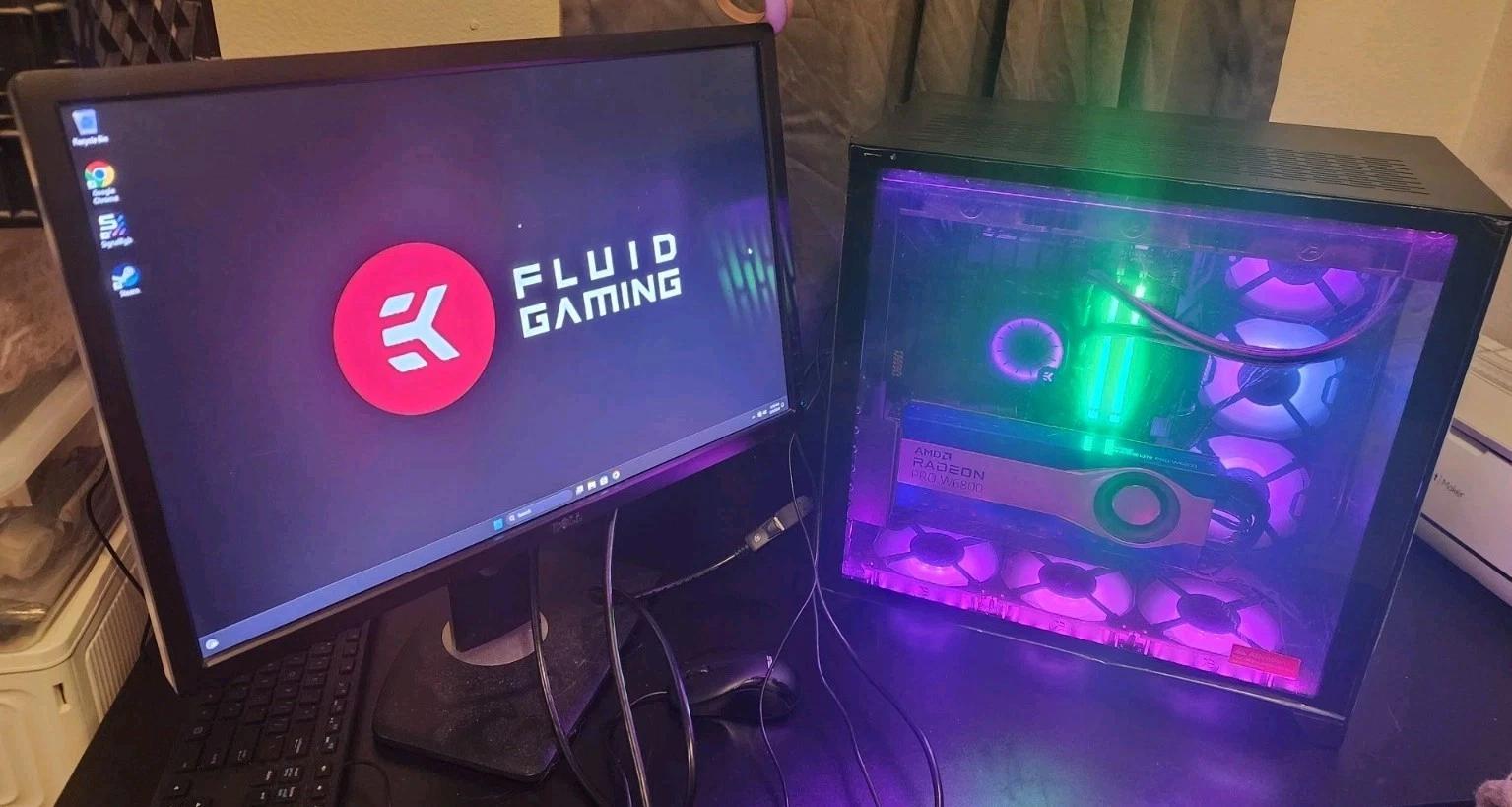 EK 165 Battle Gaming PC | Ryzen 7 7800X3D | 32GB RAM | Radeon Pro W6800