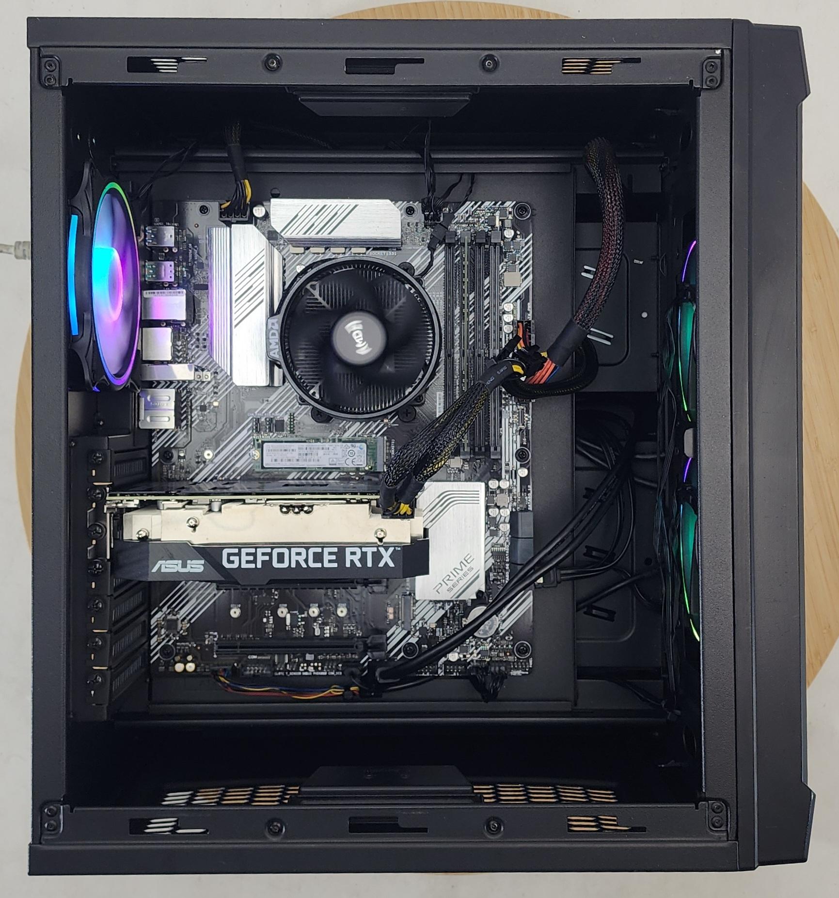 Gaming PC Ryzen 5 5500 16GB RAM 256GB SSD + 2TB HDD RTX 3060 12GB Win11 Computer