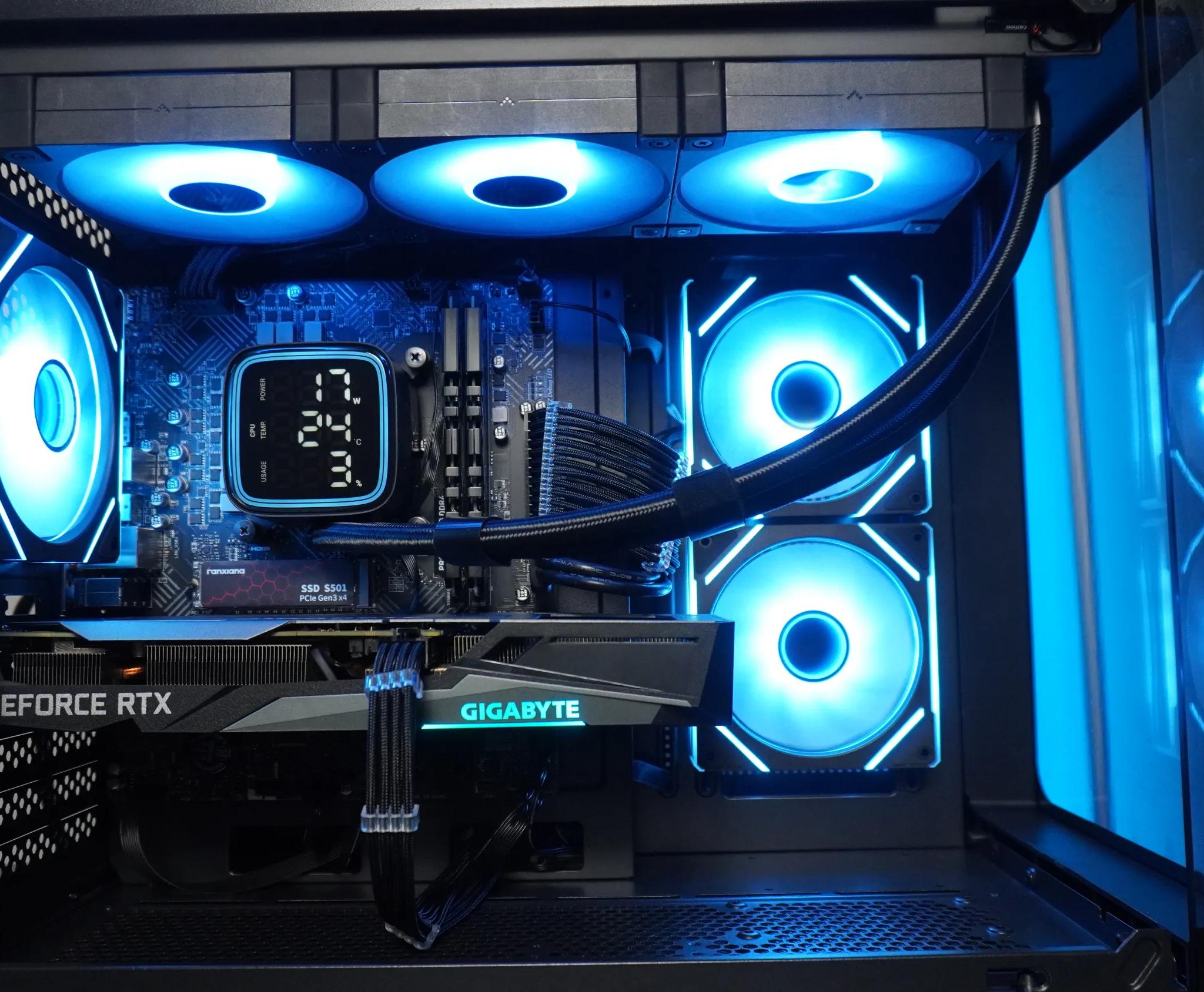 🖤STEALTH🖤 MACHINE 💚RTX 3060ti 💙I5 12400f | 1TB NVME | 32GB DDR4 | WIFI