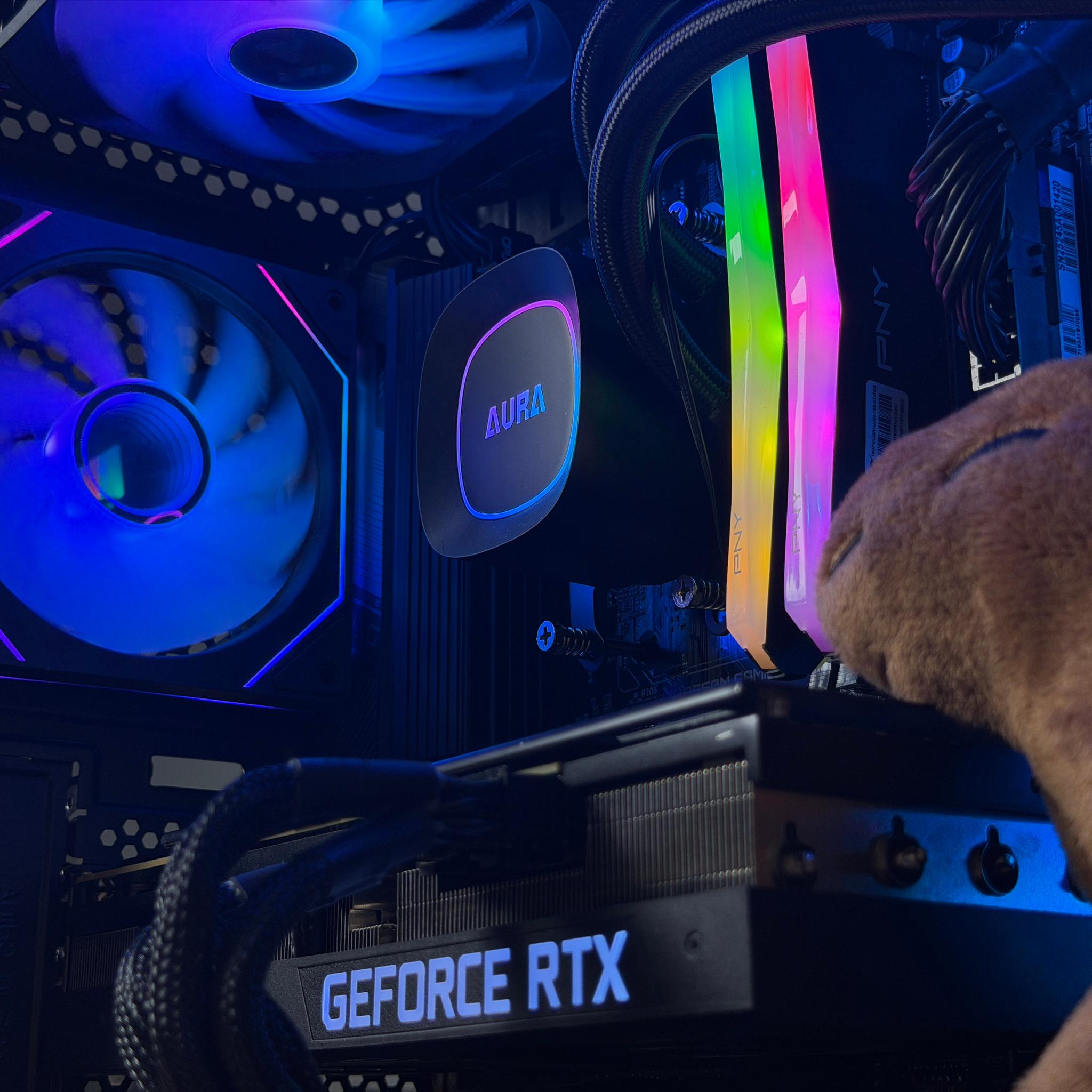 🖤♠️ Black 1440p Gaming PC ♠️🖤 RTX 3080 | Ryzen 5 5600 | 32GB RAM | 1TB SSD - WiFi, BlueTooth