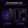 LOVINGCOOL ARGB GAMING PC MATX CASE – PANORAMIC TEMPERED GLASS w/ 3 FANS