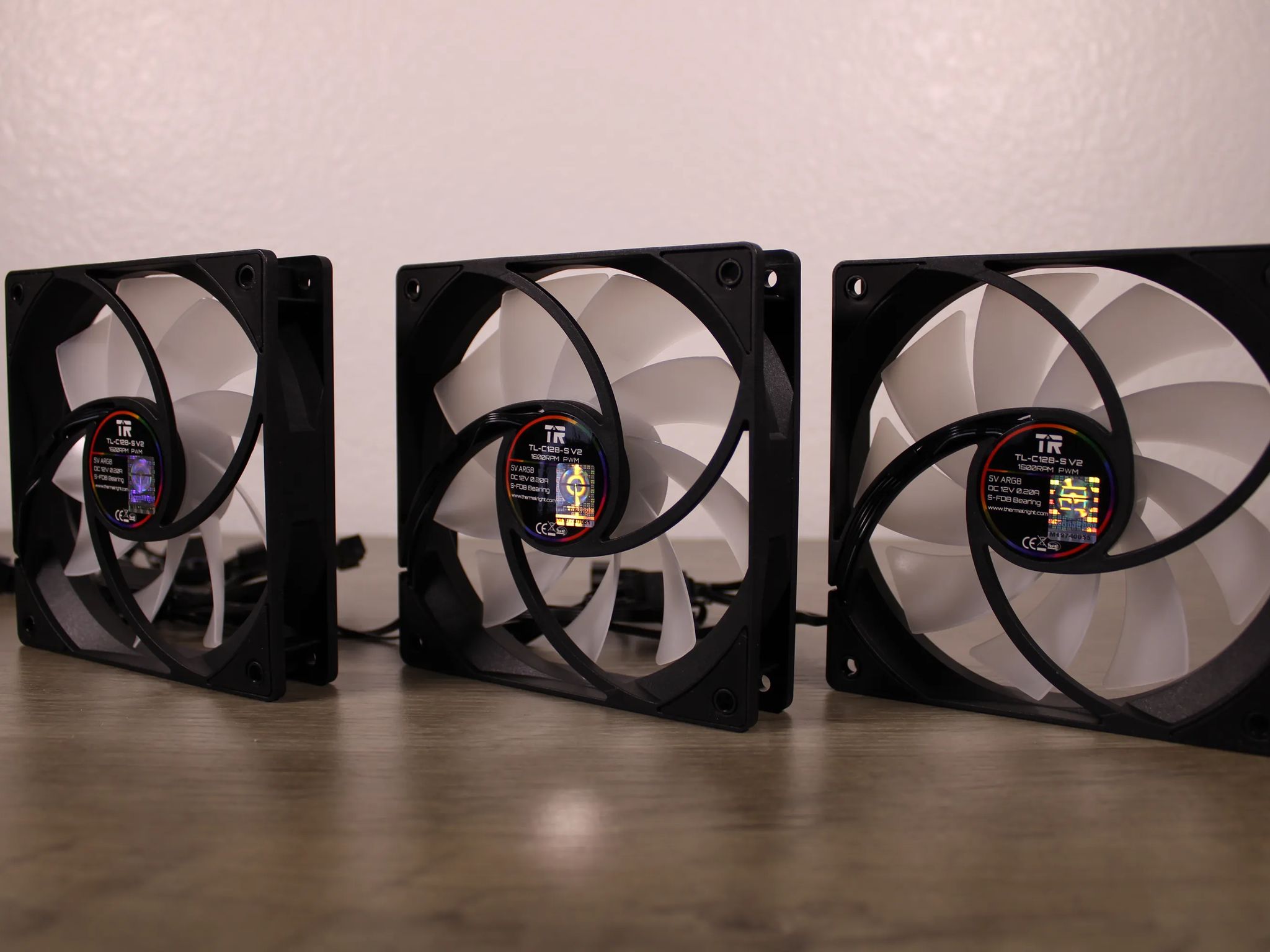 3 Thermaltake 120mm Case Fans| PWM ARGB Fans with S-FDB Bearings | BRAND NEW