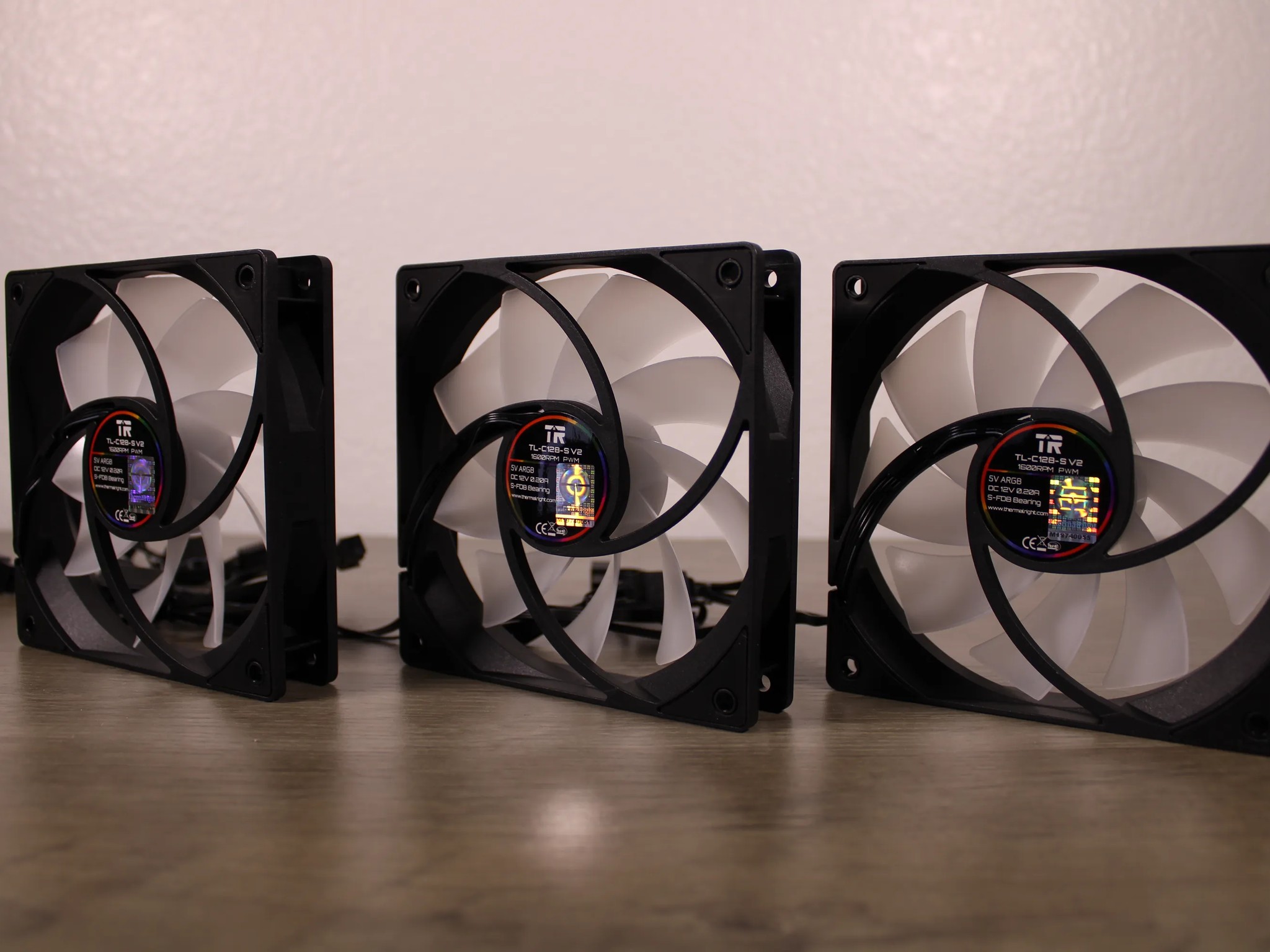 3 Thermaltake 120mm Case Fans| PWM ARGB Fans with S-FDB Bearings | BRAND NEW