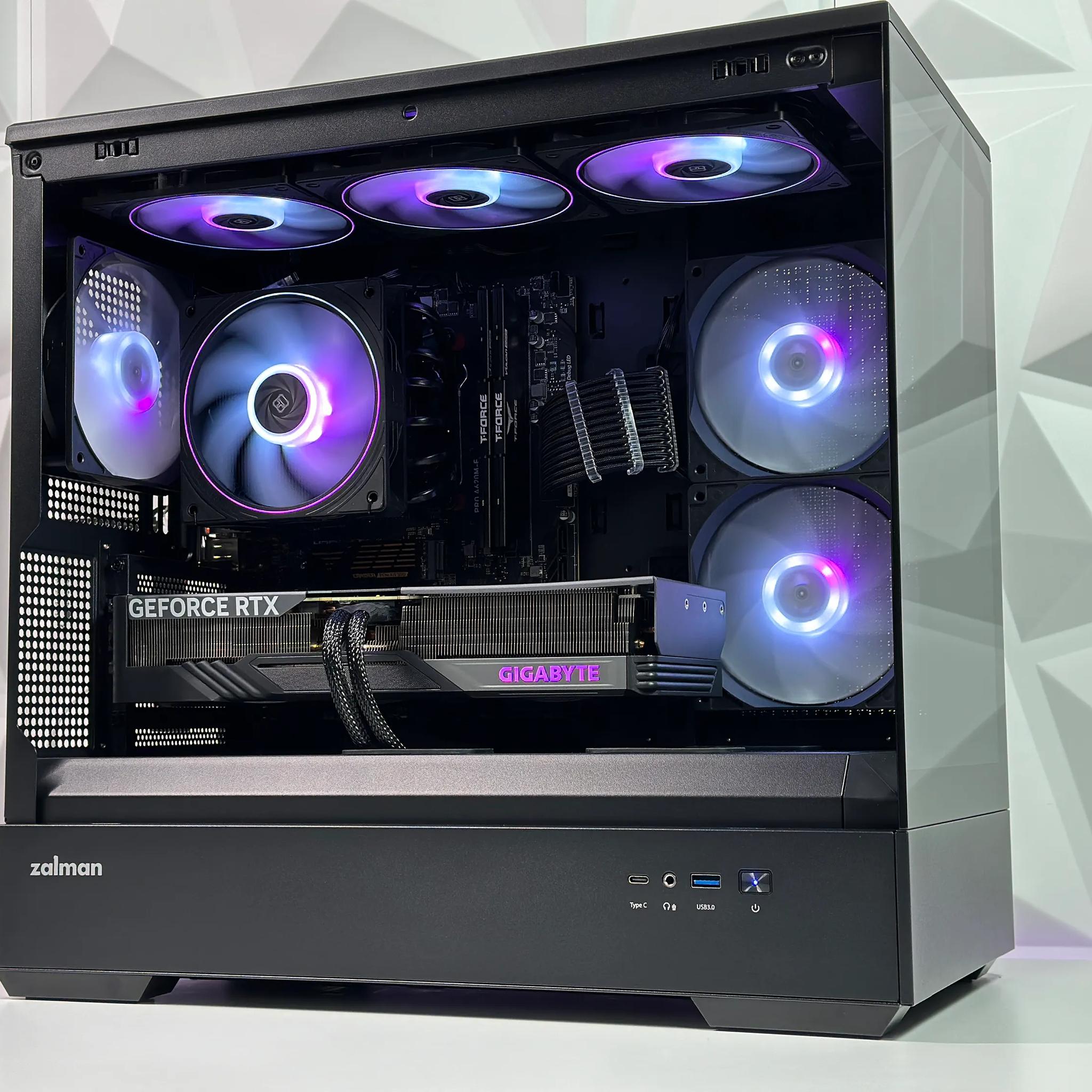 🌌🌑Dark Nebula Gaming PC🔭Nvidia RTX 4070 12GB🔭Ryzen 5 7500F🔭32GB DDR5🔭1TB NVME GEN4