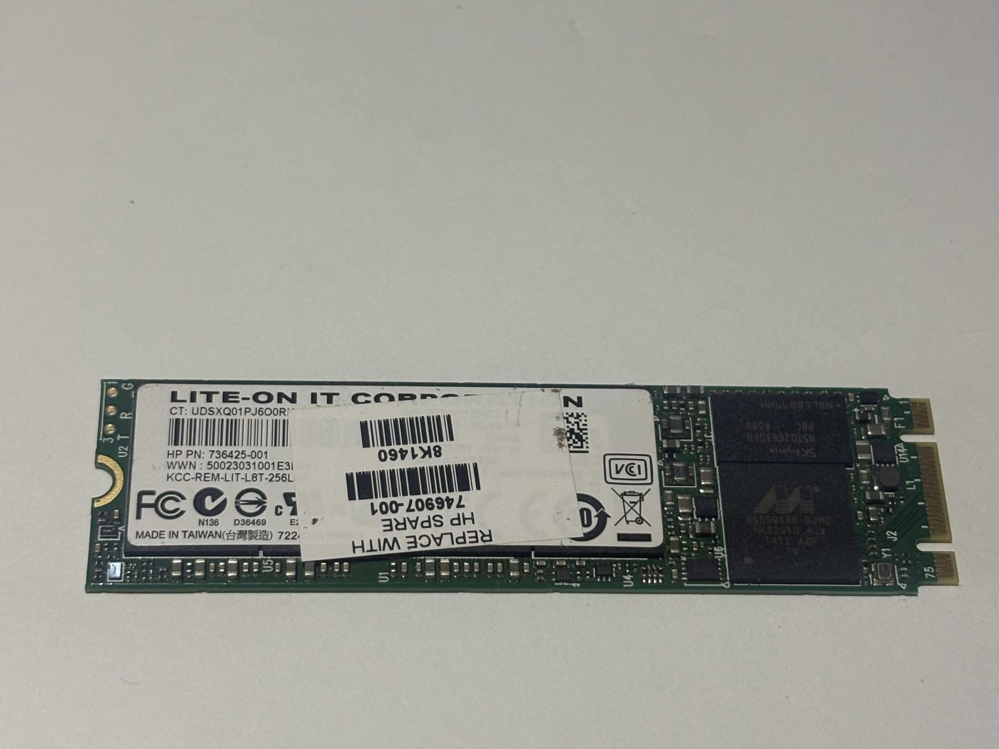 Lite-On L8T 128GB M.2 SATA SSD Tested Working Low Hours