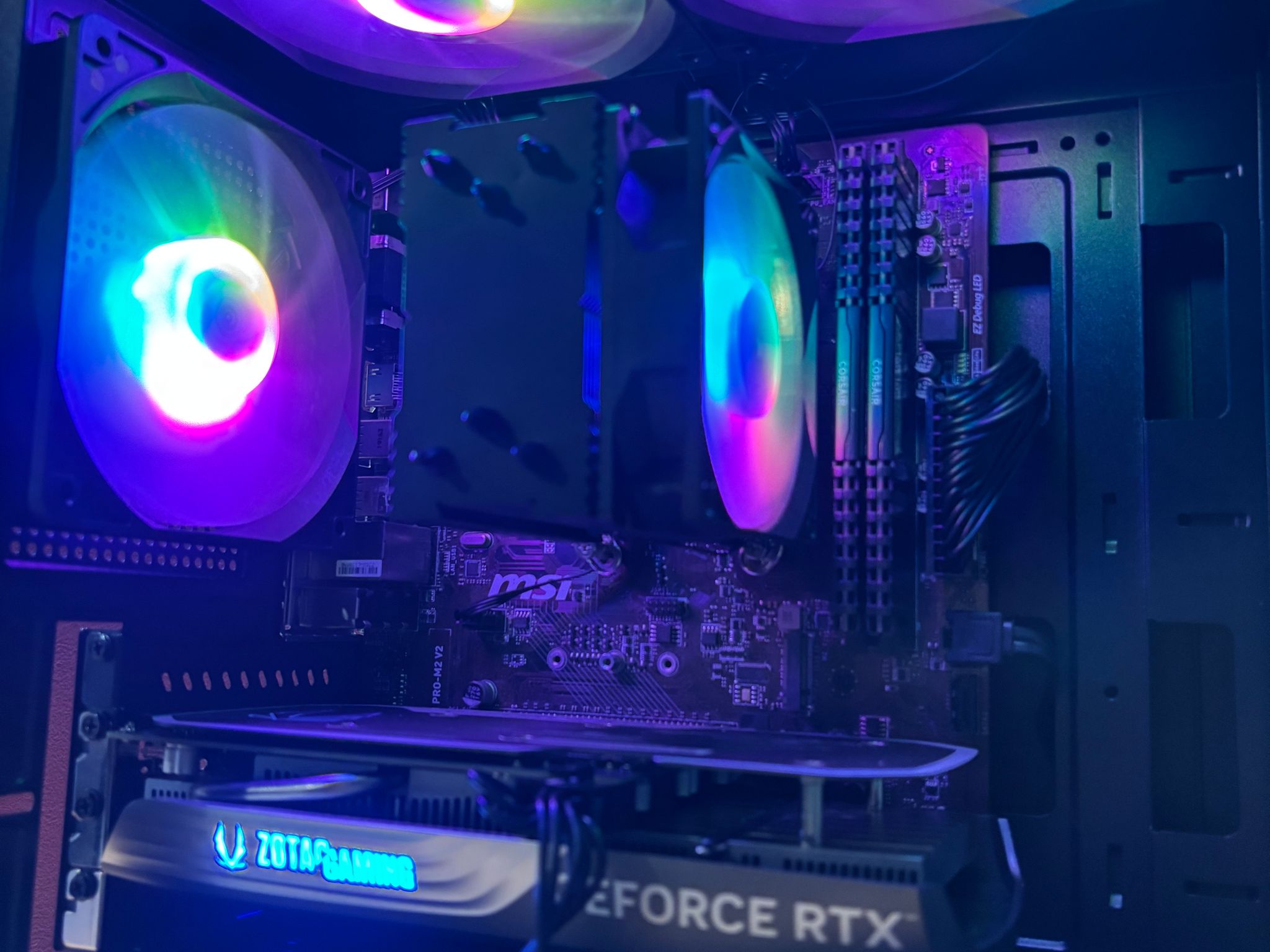 GeForce RTX 4060 Custom Gaming PC - Ryzen 7 3700x, 16GB RAM, 512gb NVME