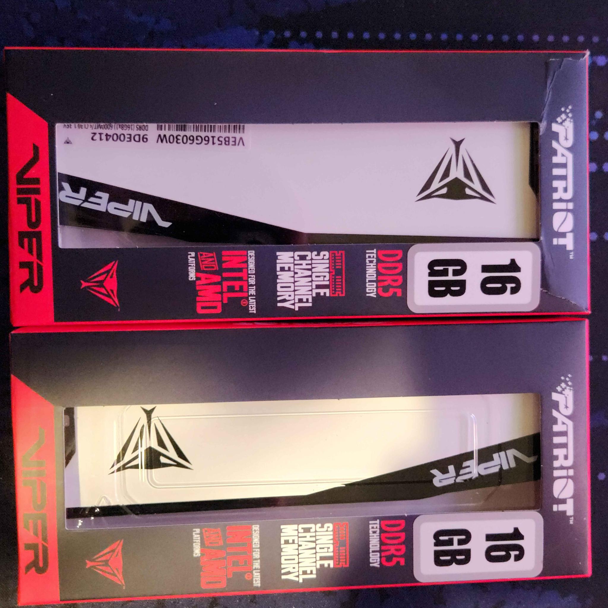 Patriot Viper 2 x 16 GB Ram CL 30  6000