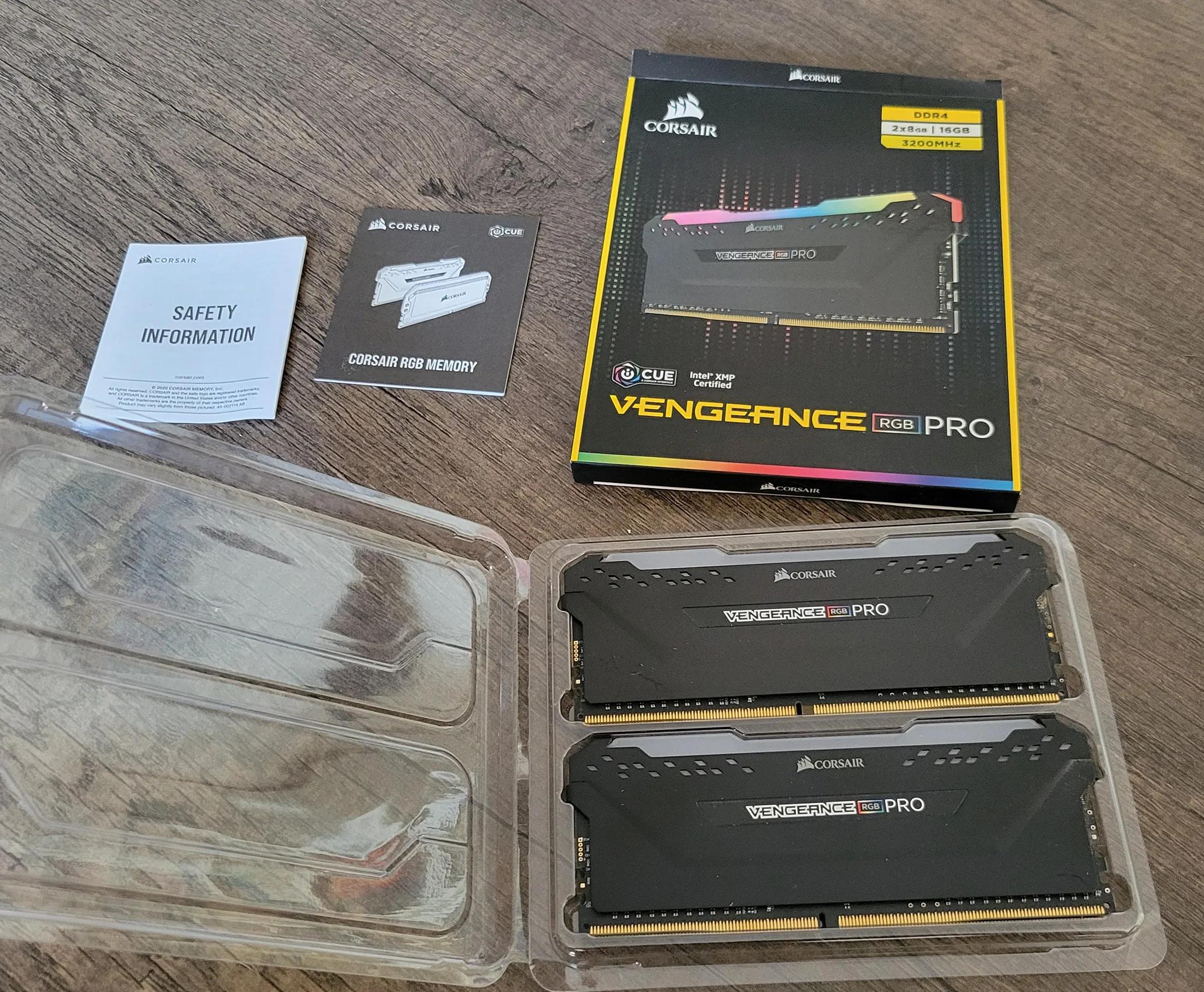 Another Corsair vengeance RGB Pro 16GB (2 x 8GB) DDR4 3200 (PC4 25600) CAS latency 16, PC425600