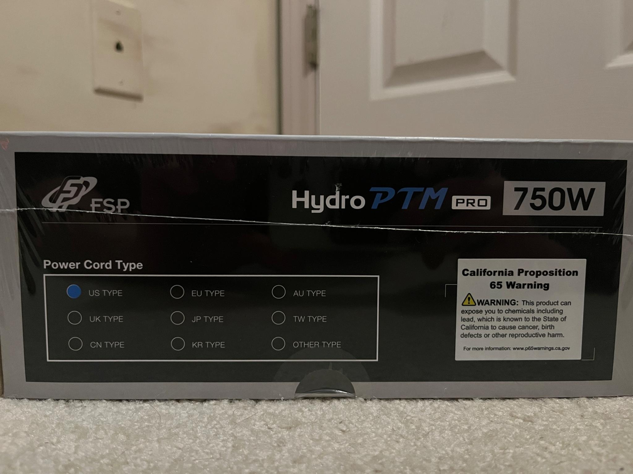 Fsp hydro ptm pro 750W power supply