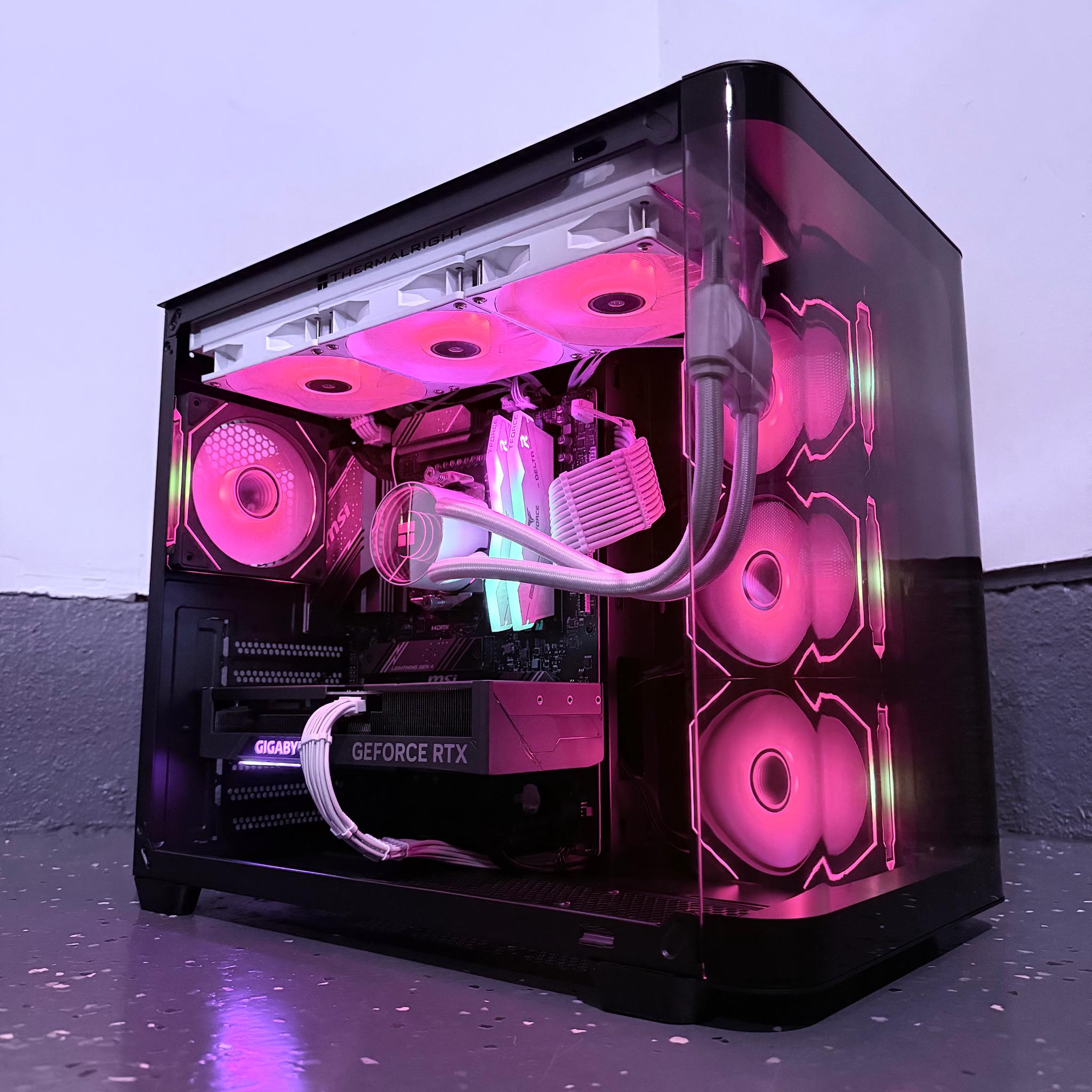 ⚫️"Crimson Aurora"🟠 | 1440p Gaming | RTX 4070 Super | Ryzen 5 7600X | 32B DDR5 | 1TB Storage