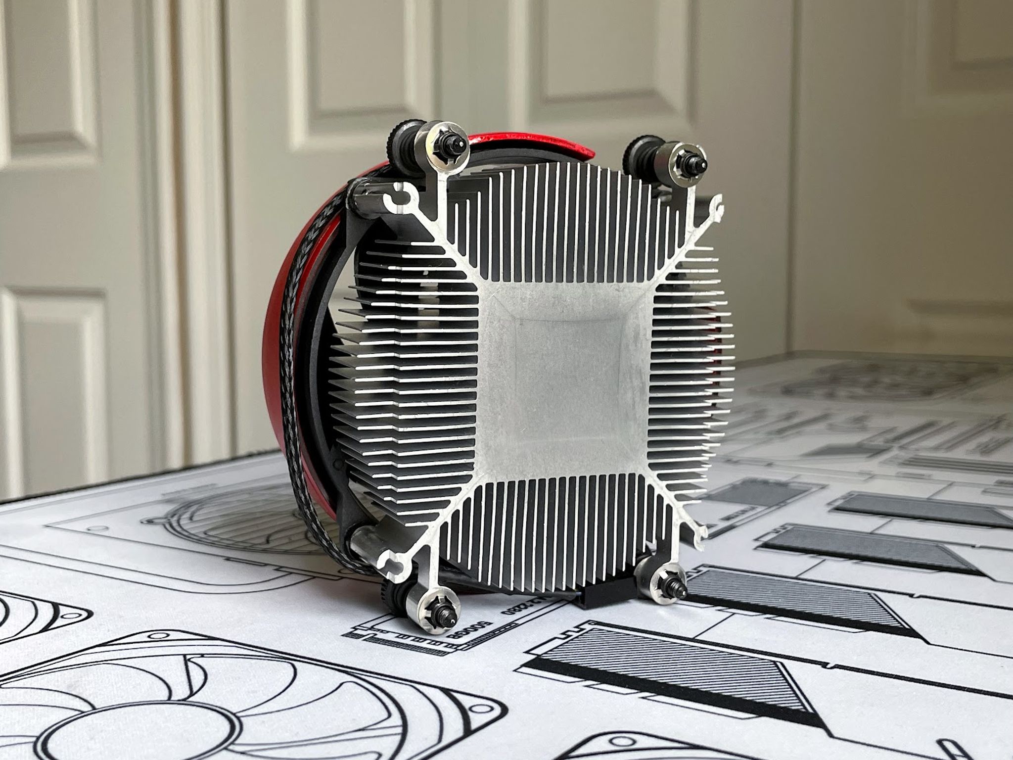 RED - AMD Wraith Stealth Socket AM4/AM5 4-Pin Custom Painted Stock Cooler (Multiple Qty Available!)