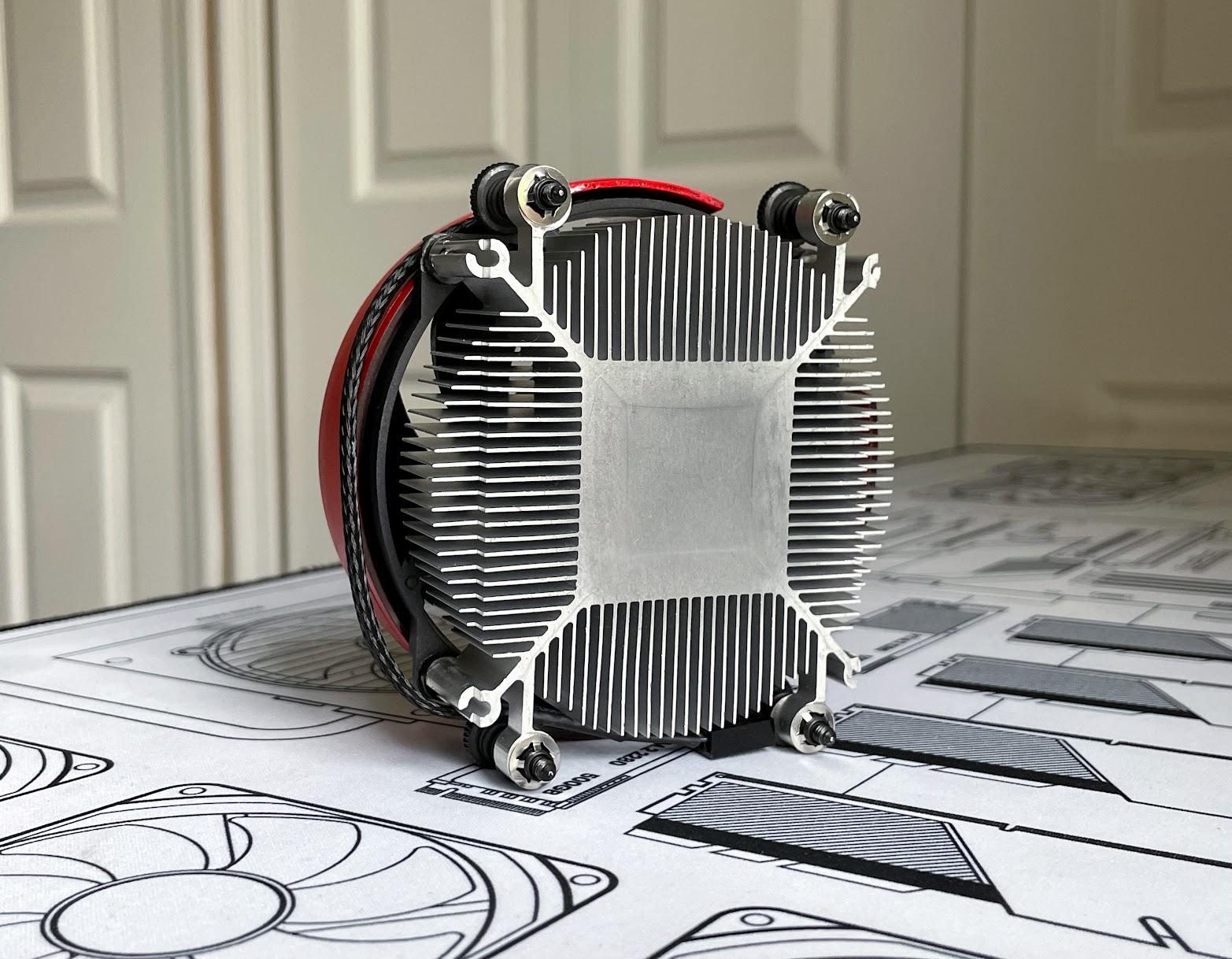 RED - AMD Wraith Stealth Socket AM4/AM5 4-Pin Custom Painted Stock Cooler (Multiple Qty Available!)