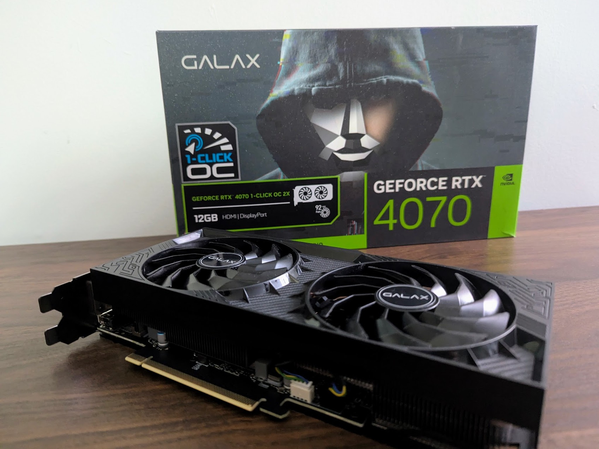 GALAX RTX 4070 1-Click OC 2X Graphics card - 12GB